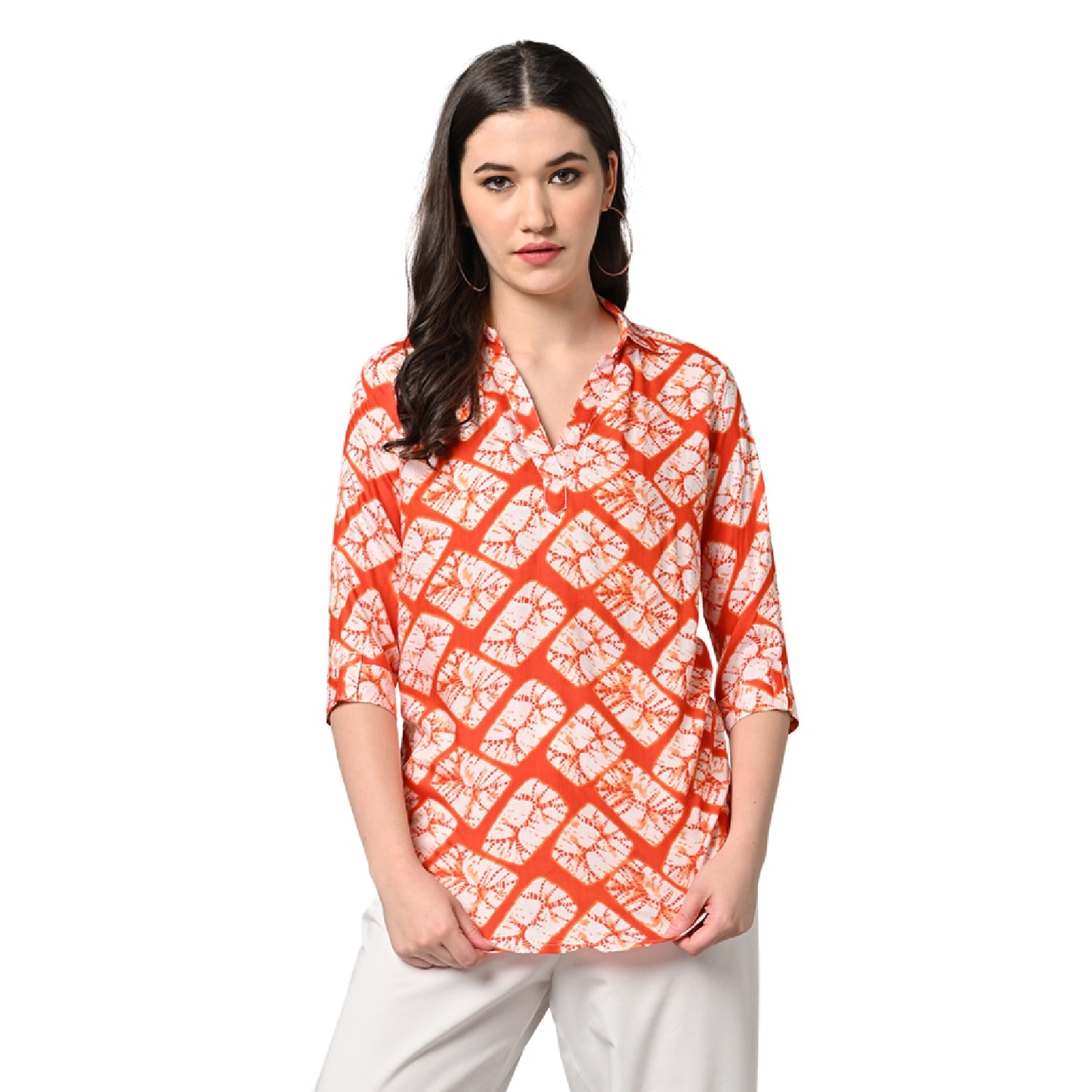 Vastraa Fusion Women's Rayon Festival and Regular Wear Printed Tops