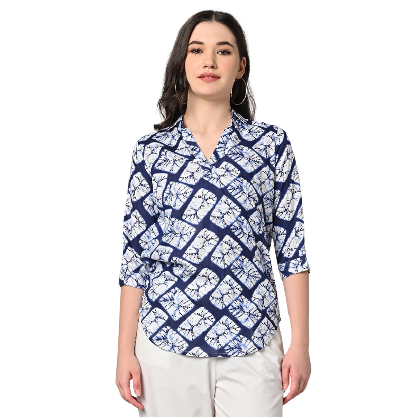 Vastraa Fusion Women's Rayon Festival and Regular Wear Printed Tops