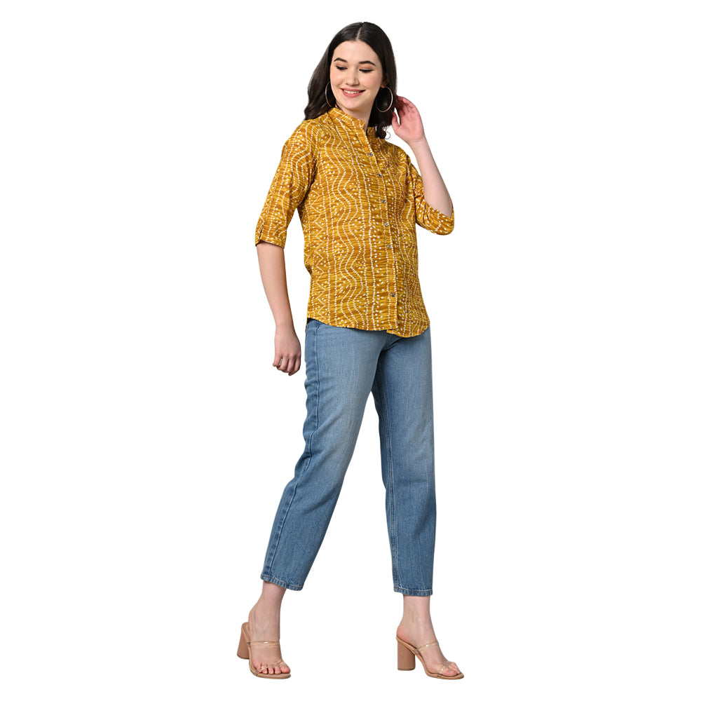 Women's Rayon Festival and Regular Wear Bandhani Tops