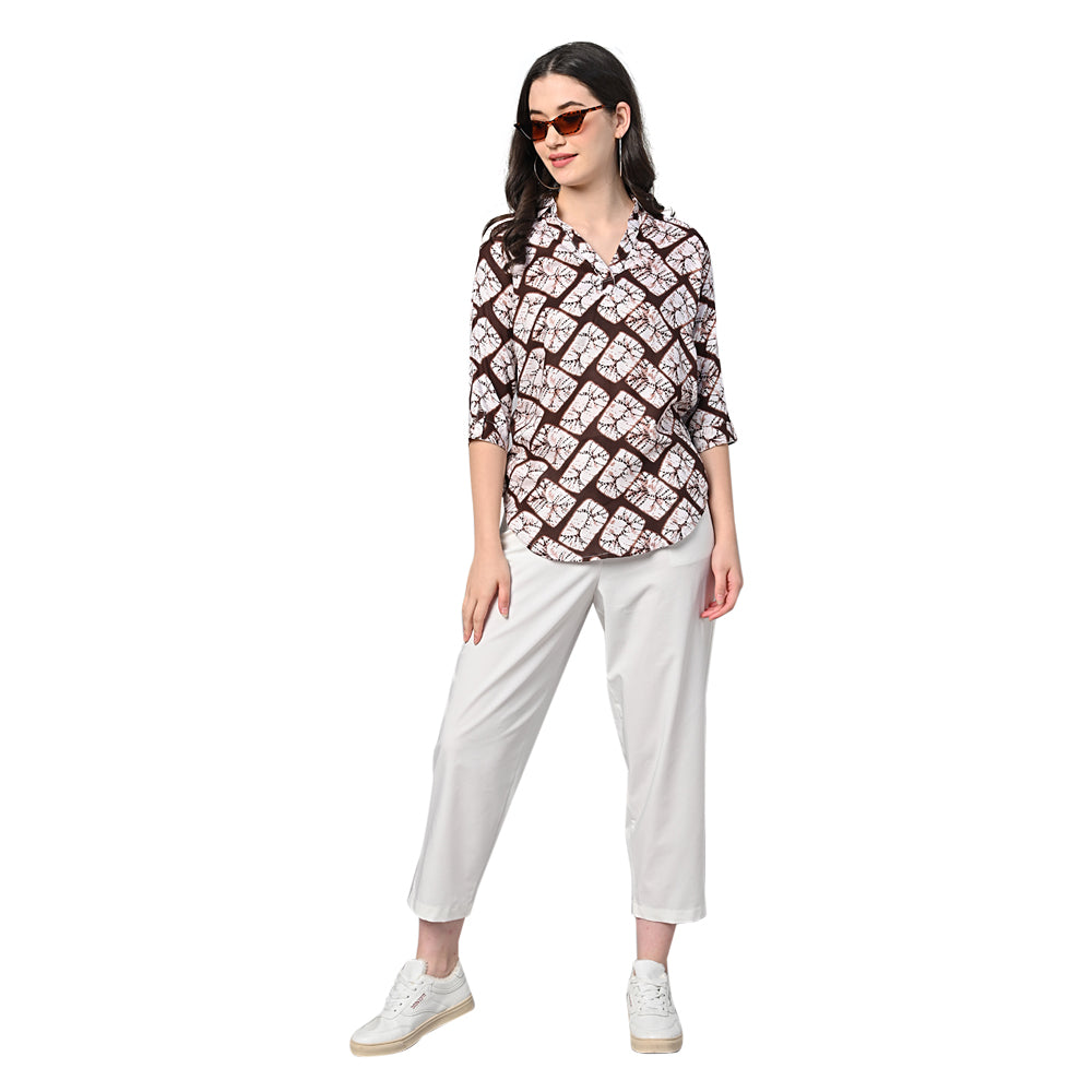 Vastraa Fusion Women's Rayon Festival and Regular Wear Printed Tops