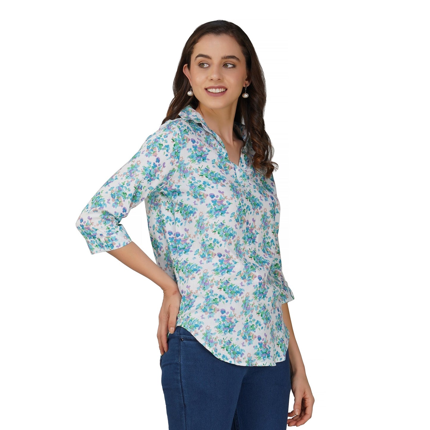 Vastraa Fusion Women's Rayon Festival and Regular Wear Printed Tops