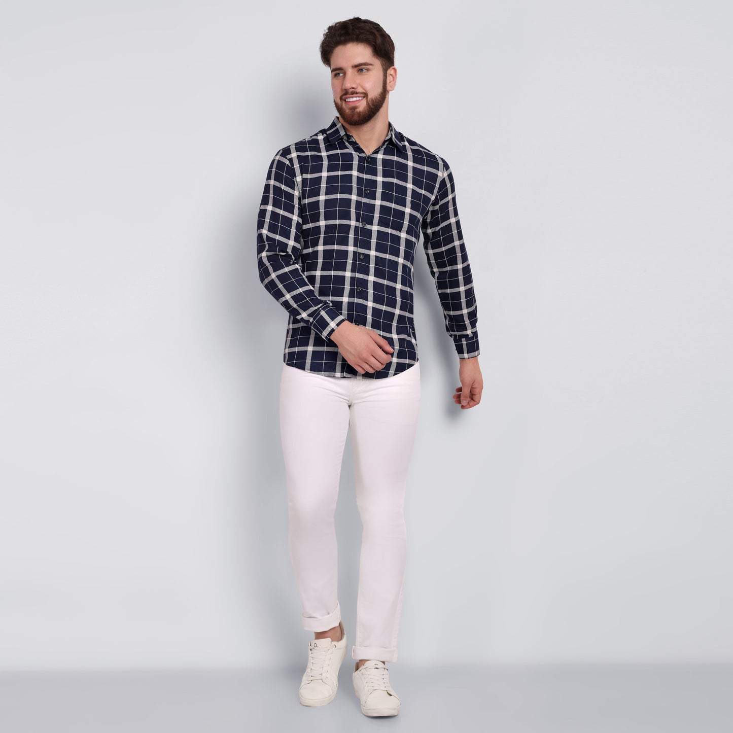 Vastraa Fusion Men's Rayon Checkered Shirt