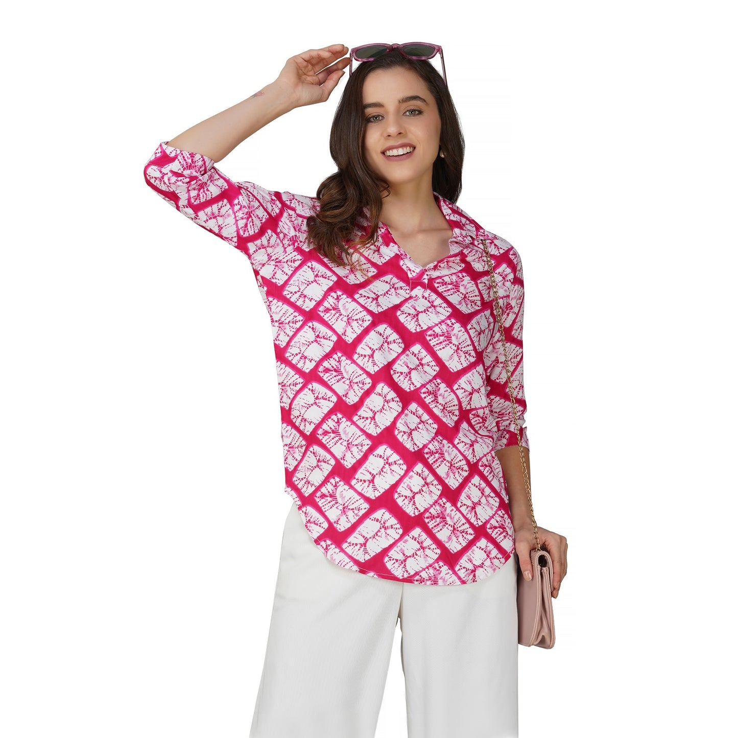 Vastraa Fusion Women's Rayon Festival and Regular Wear Printed Tops