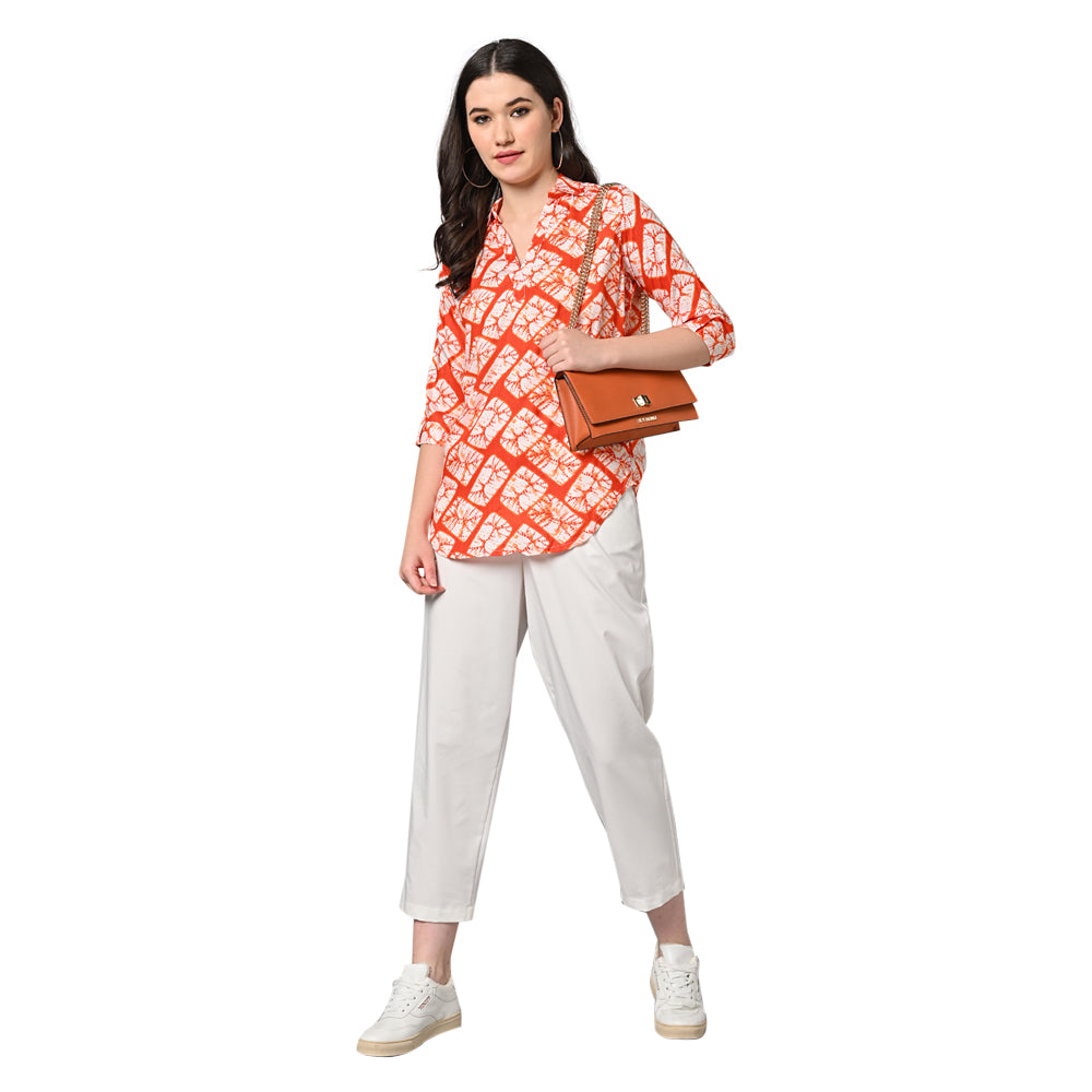 Vastraa Fusion Women's Rayon Festival and Regular Wear Printed Tops