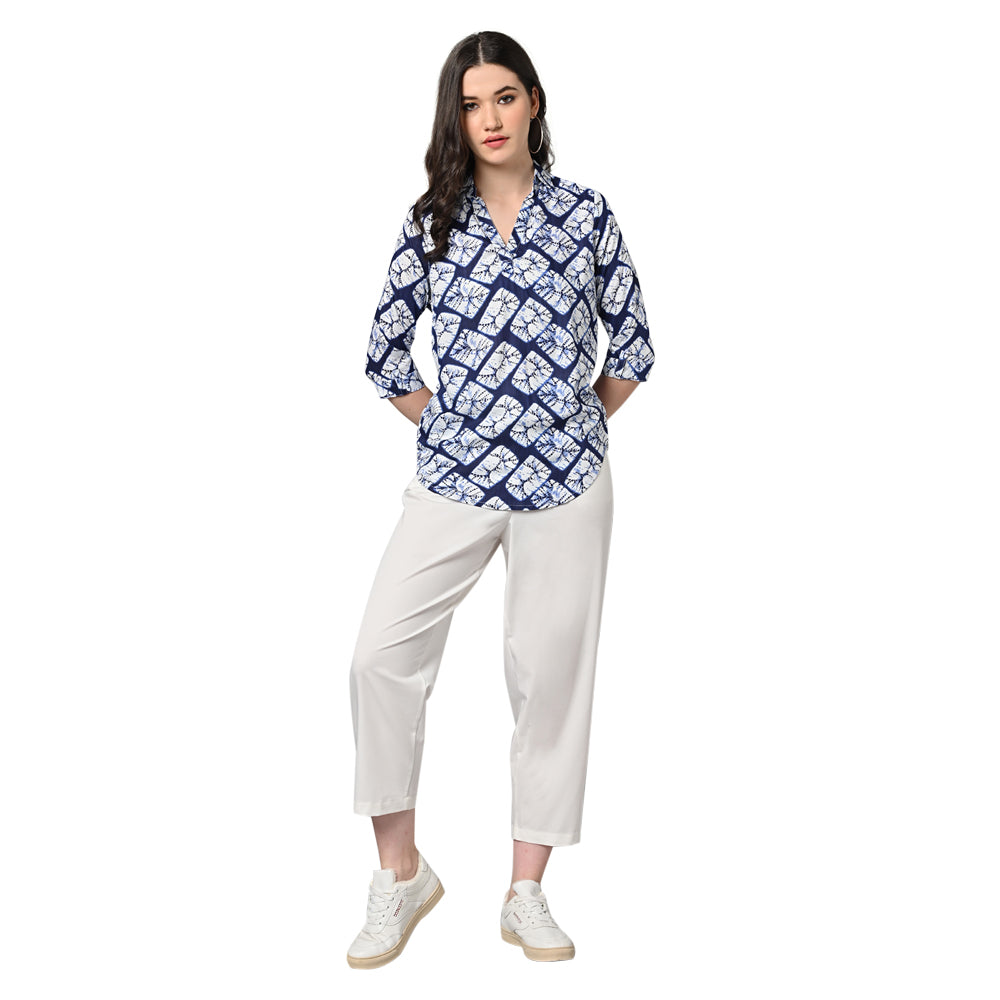 Vastraa Fusion Women's Rayon Festival and Regular Wear Printed Tops