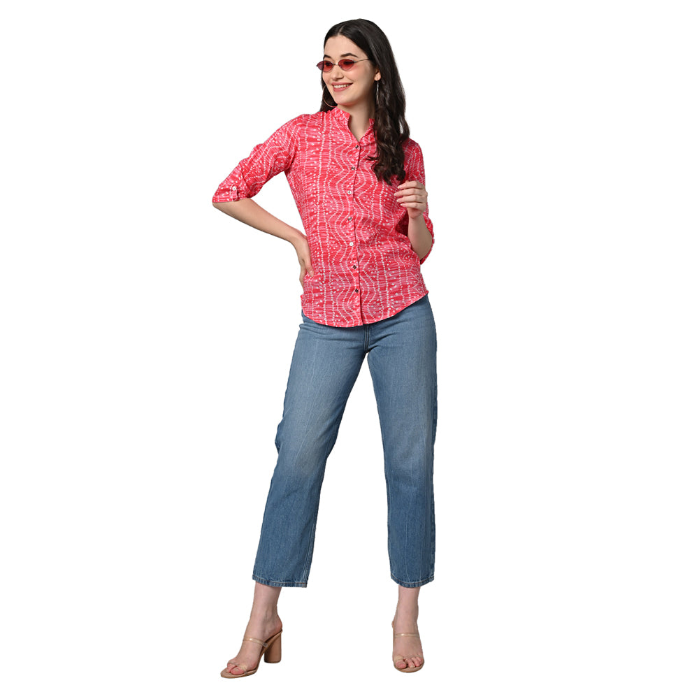 Women's Rayon Festival and Regular Wear Bandhani Tops