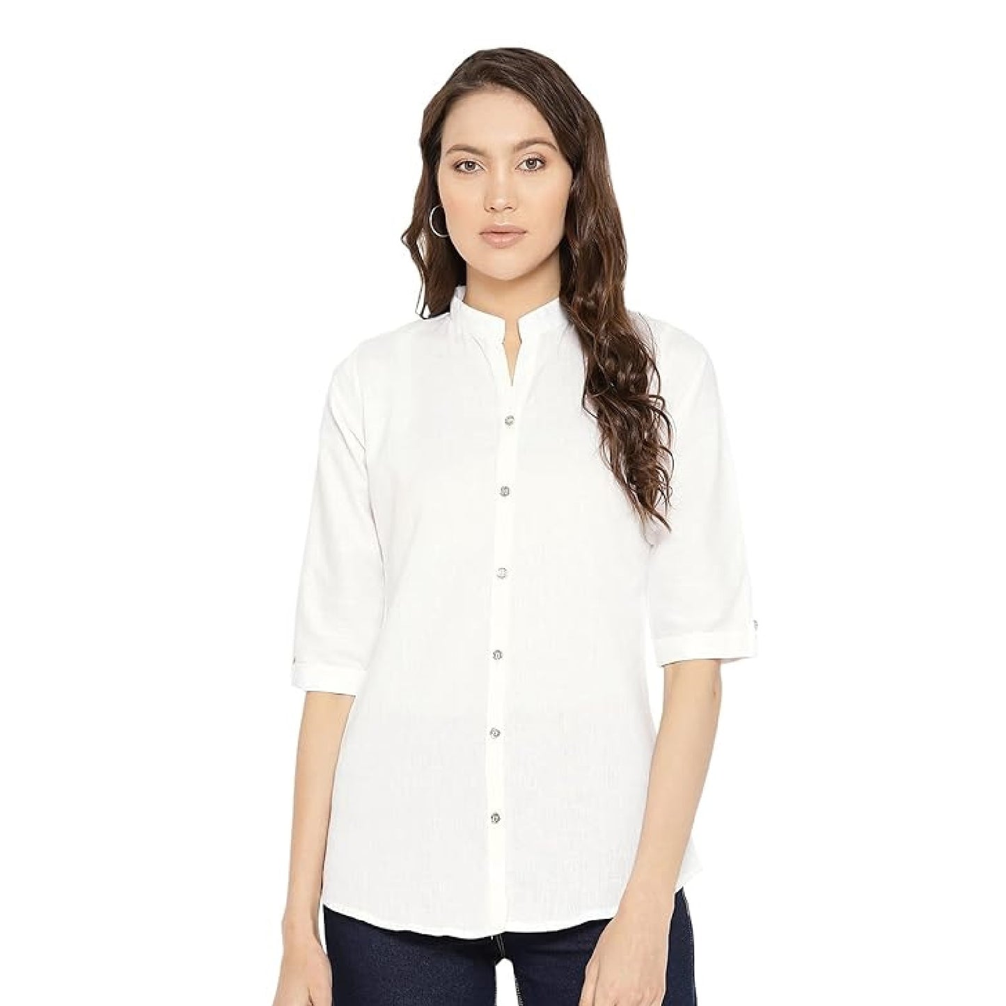 Vastraa Fusion" Cotton Flex Solid Top for Girls/Women