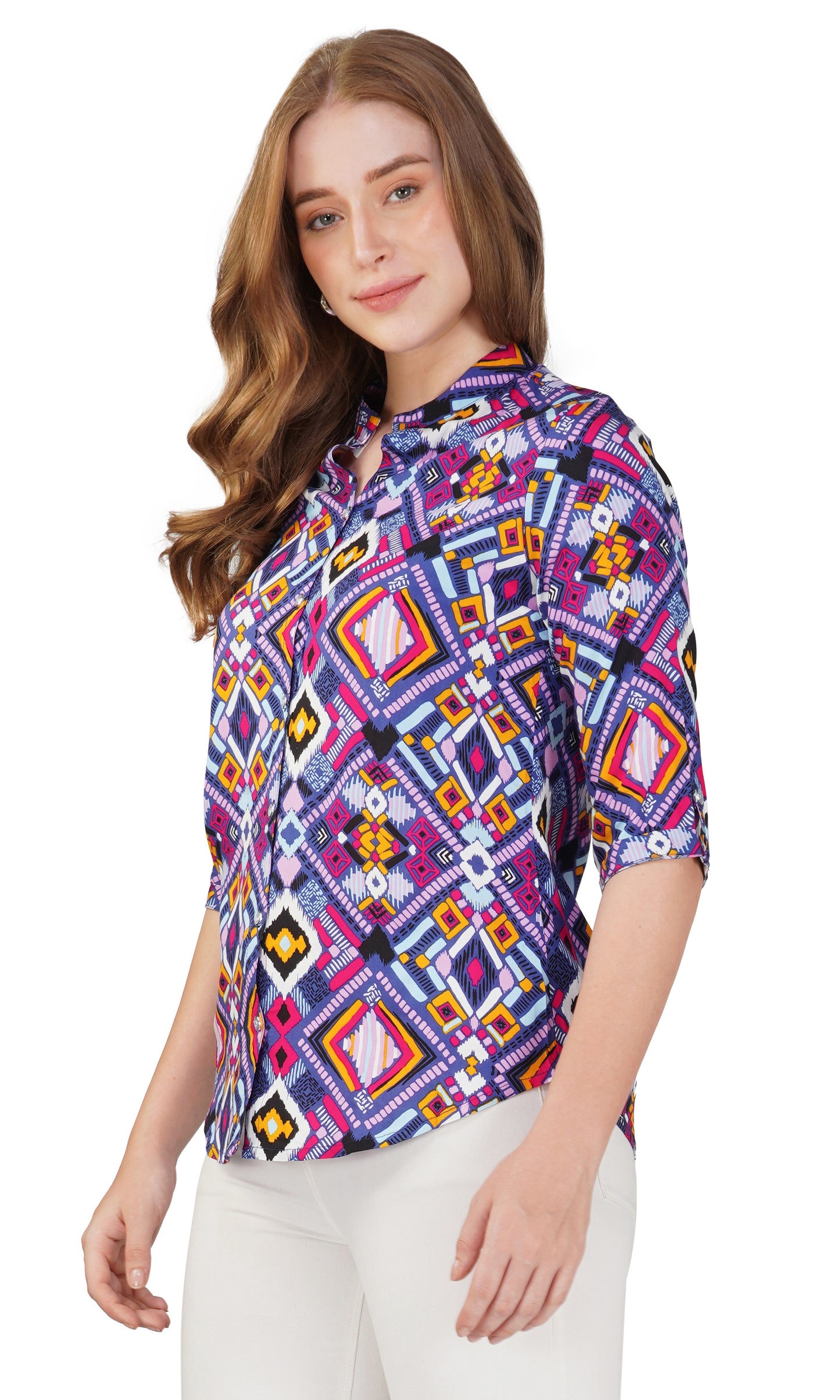 Vastraa Fusion Women's CottonFestival and Regular Wear Printed Tops