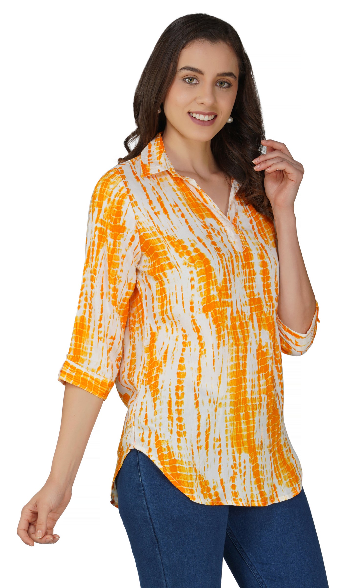 Vastraa Fusion Women's Rayon Festival and Regular Wear Printed Tops