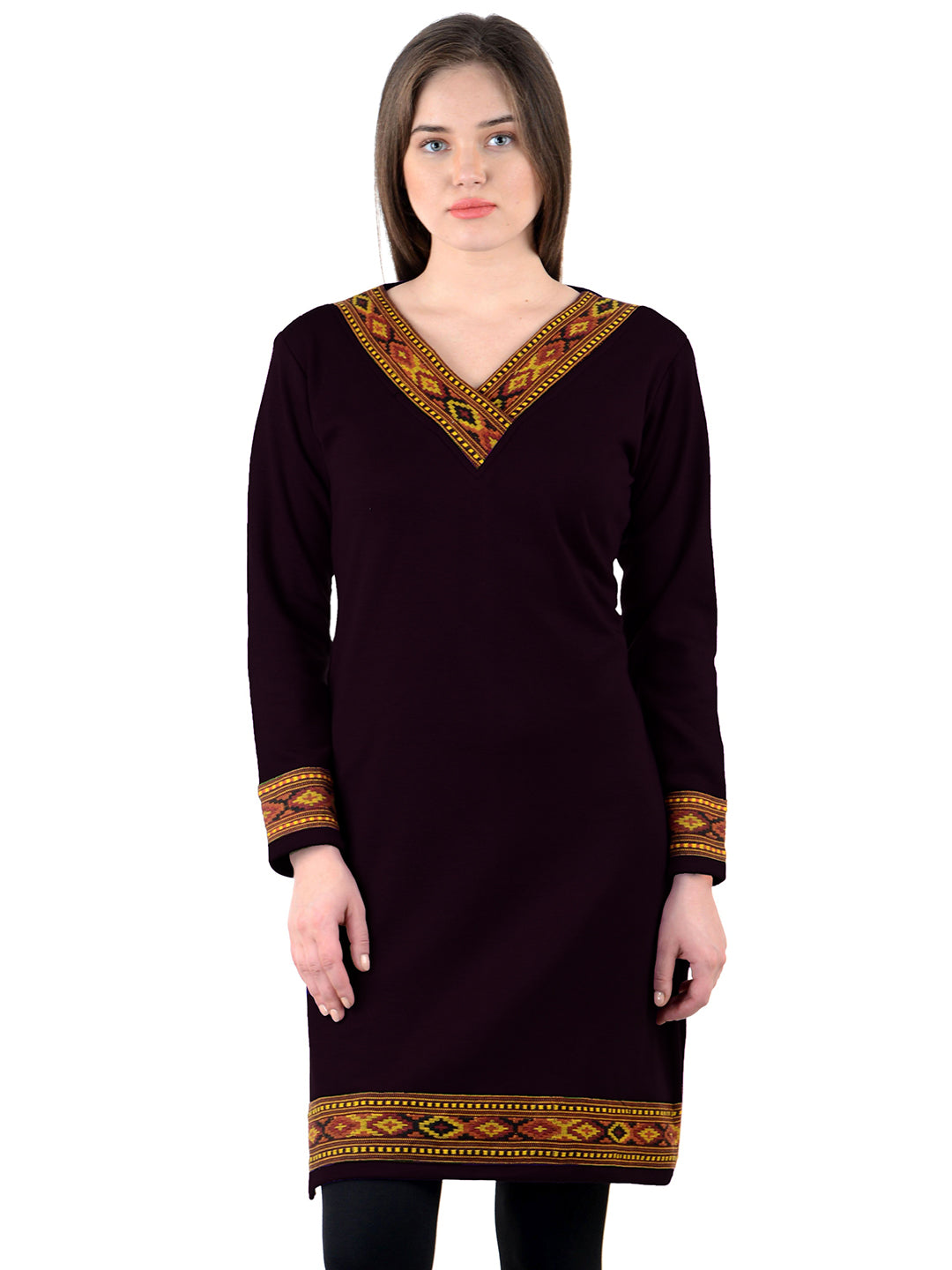 Vastraa Fusion Women's Woolen Kullu Kurti