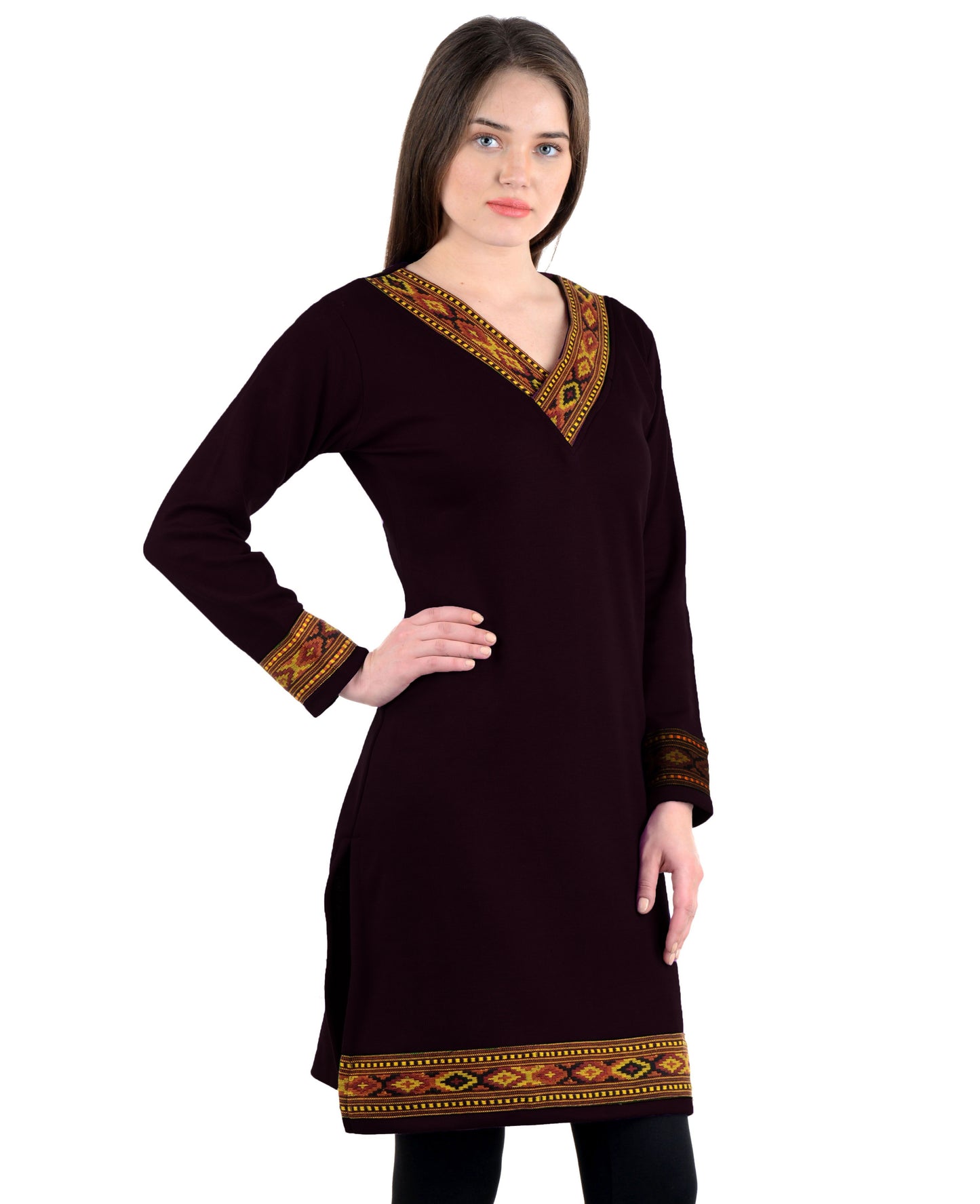 Vastraa Fusion Women's Woolen Kullu Kurti