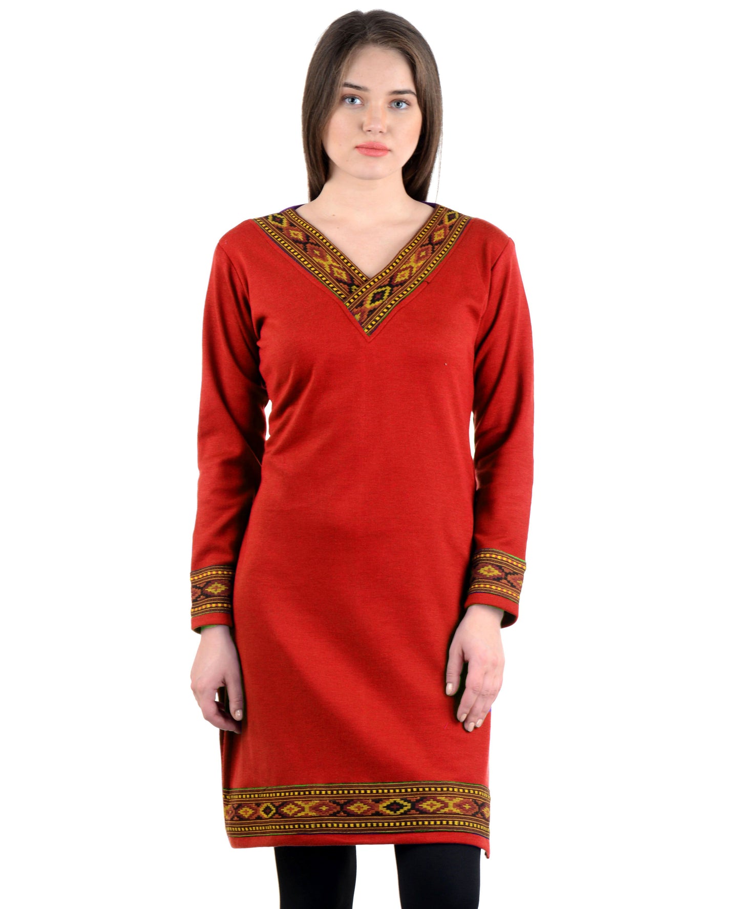 Vastraa Fusion Women's Woolen Kullu Kurti