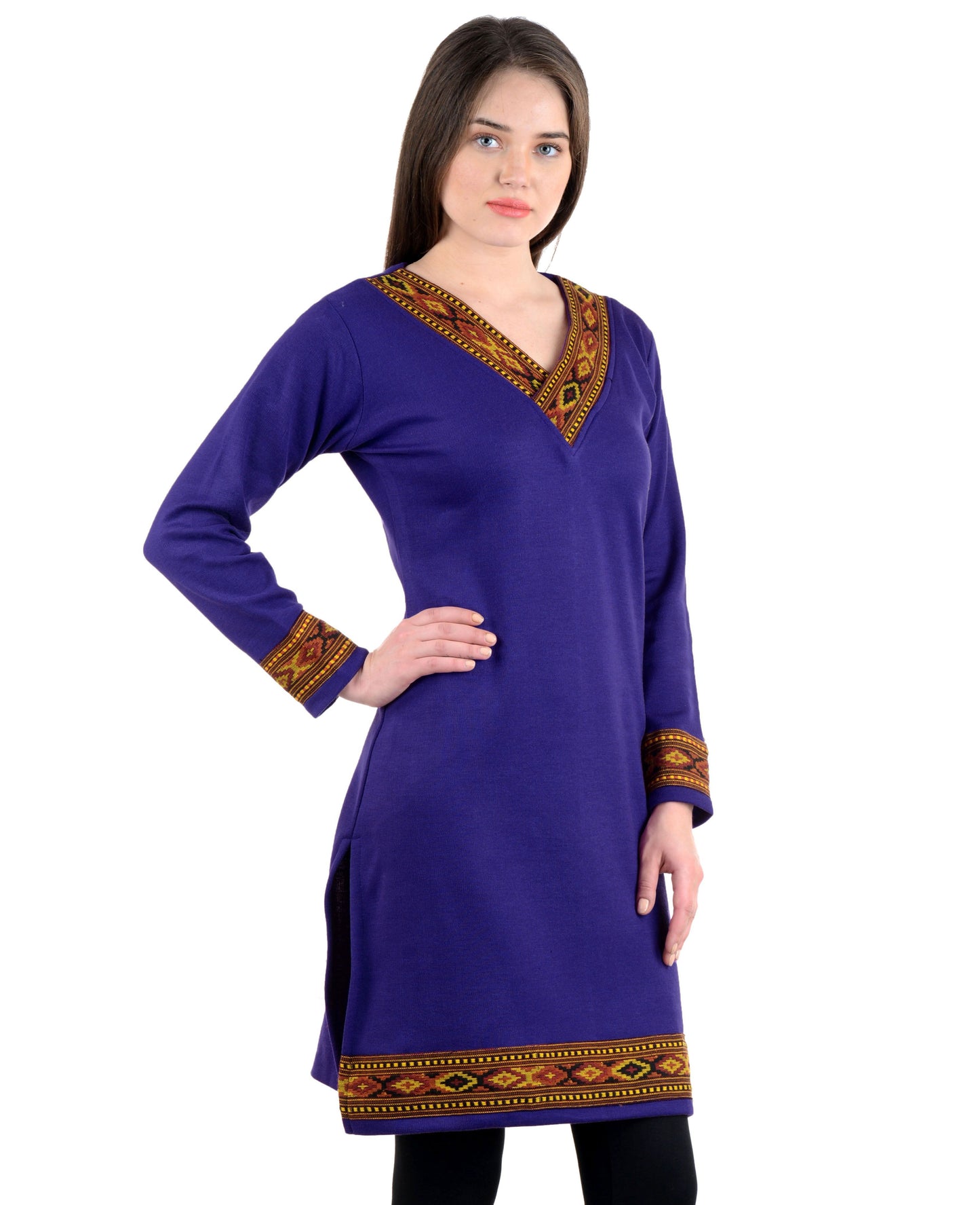 Vastraa Fusion Women's Woolen Kullu Kurti