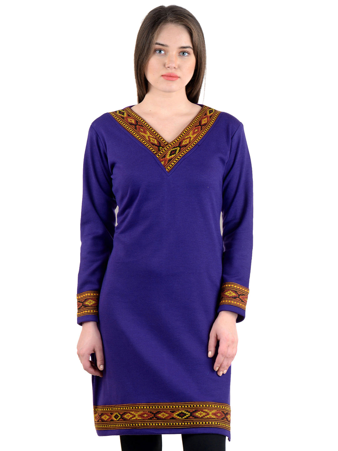 Vastraa Fusion Women's Woolen Kullu Kurti