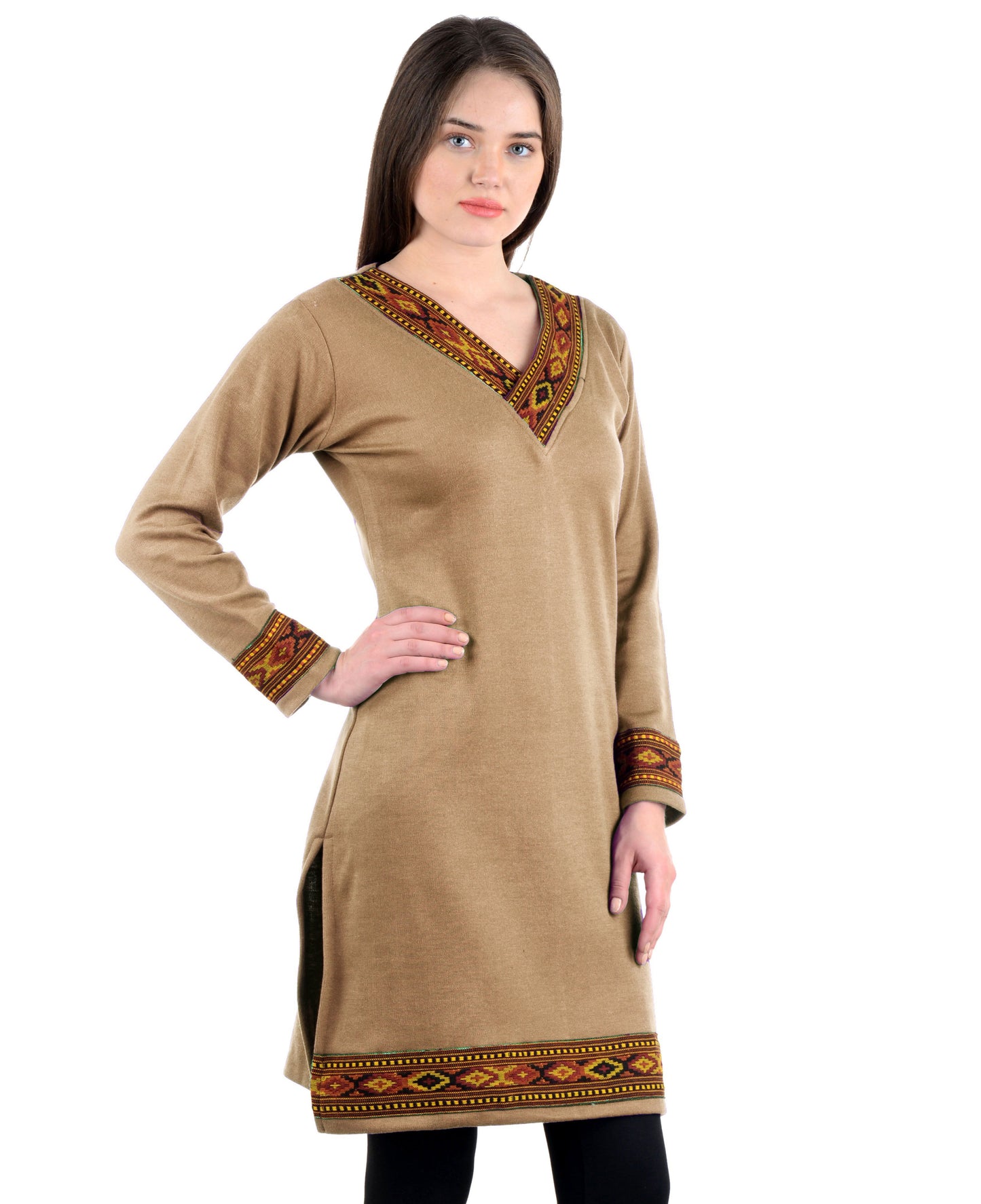 Vastraa Fusion Women's Woolen Kullu Kurti