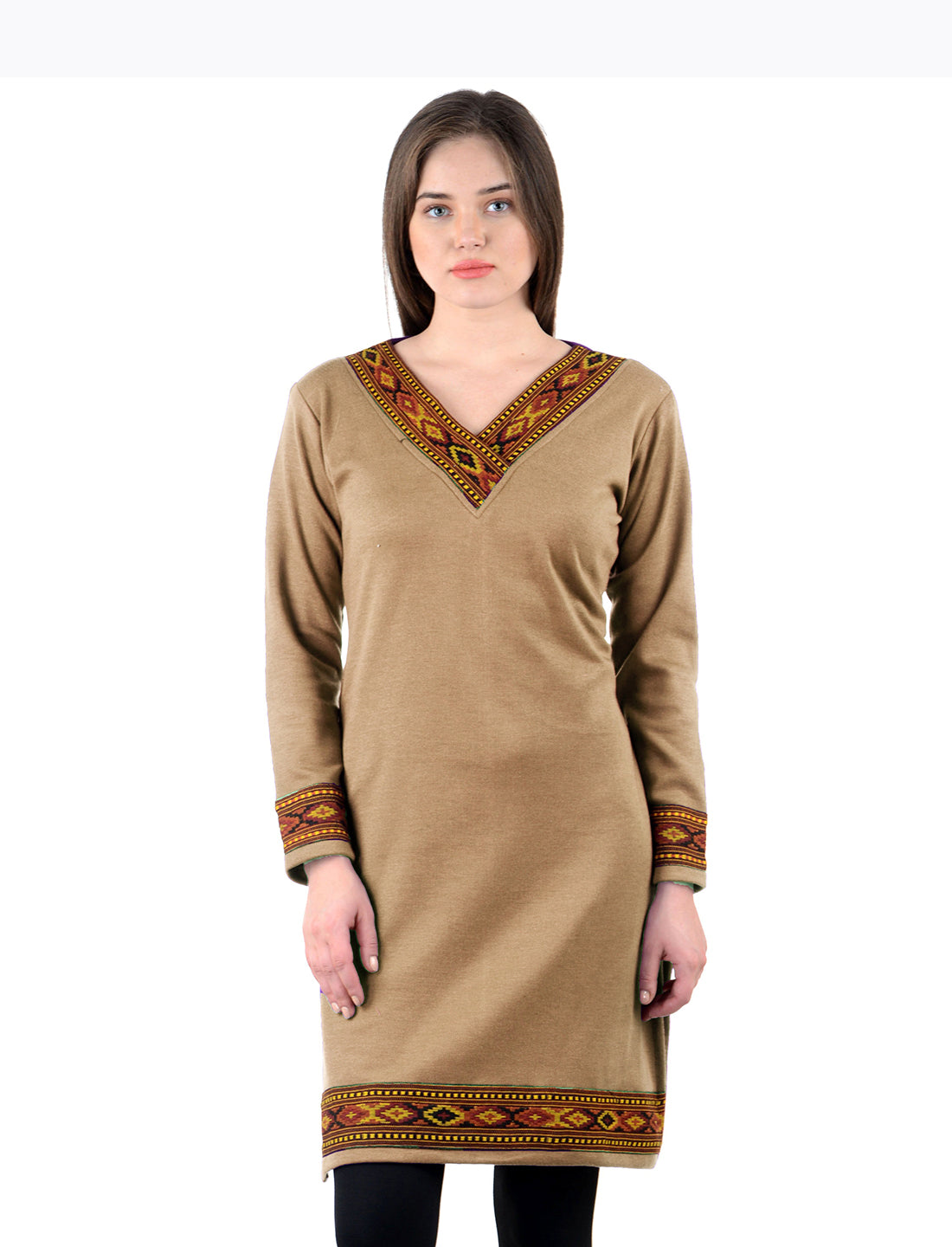 Vastraa Fusion Women's Woolen Kullu Kurti