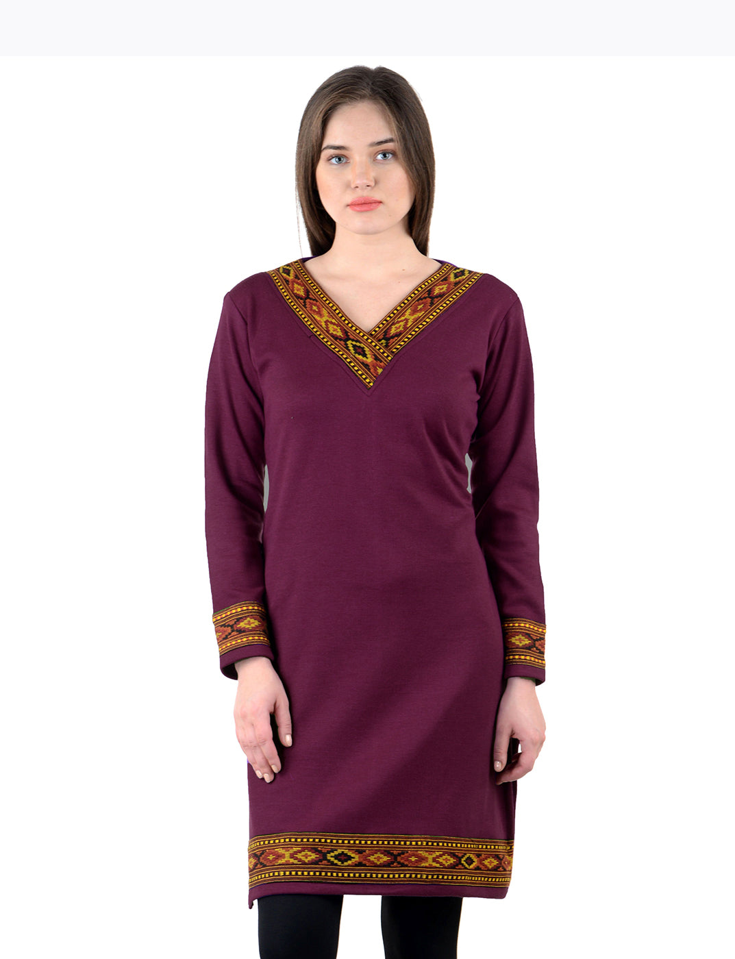 Vastraa Fusion Women's Woolen Kullu Kurti