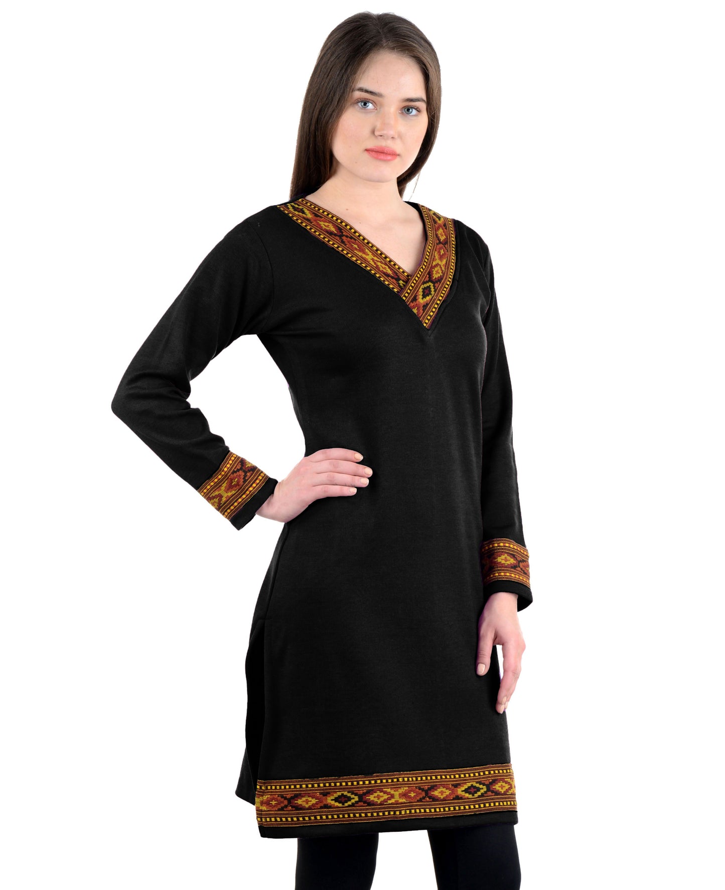 Vastraa Fusion Women's Woolen Kullu Kurti