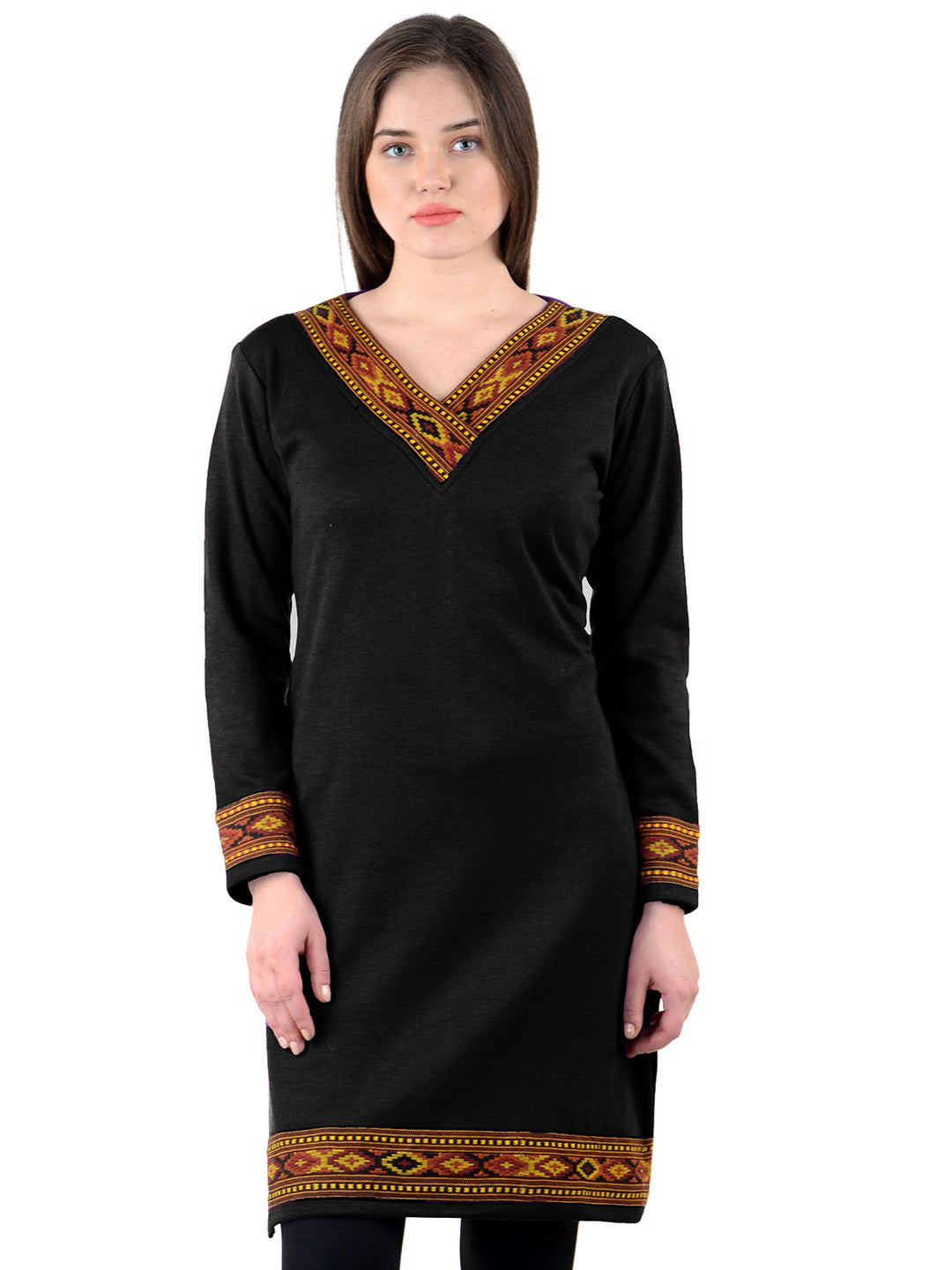 Vastraa Fusion Women's Woolen Kullu Kurti