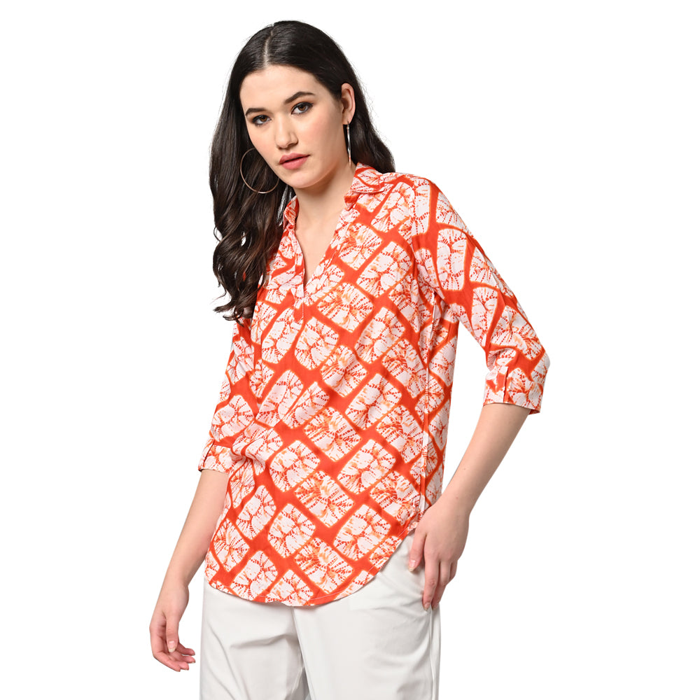 Vastraa Fusion Women's Rayon Festival and Regular Wear Printed Tops