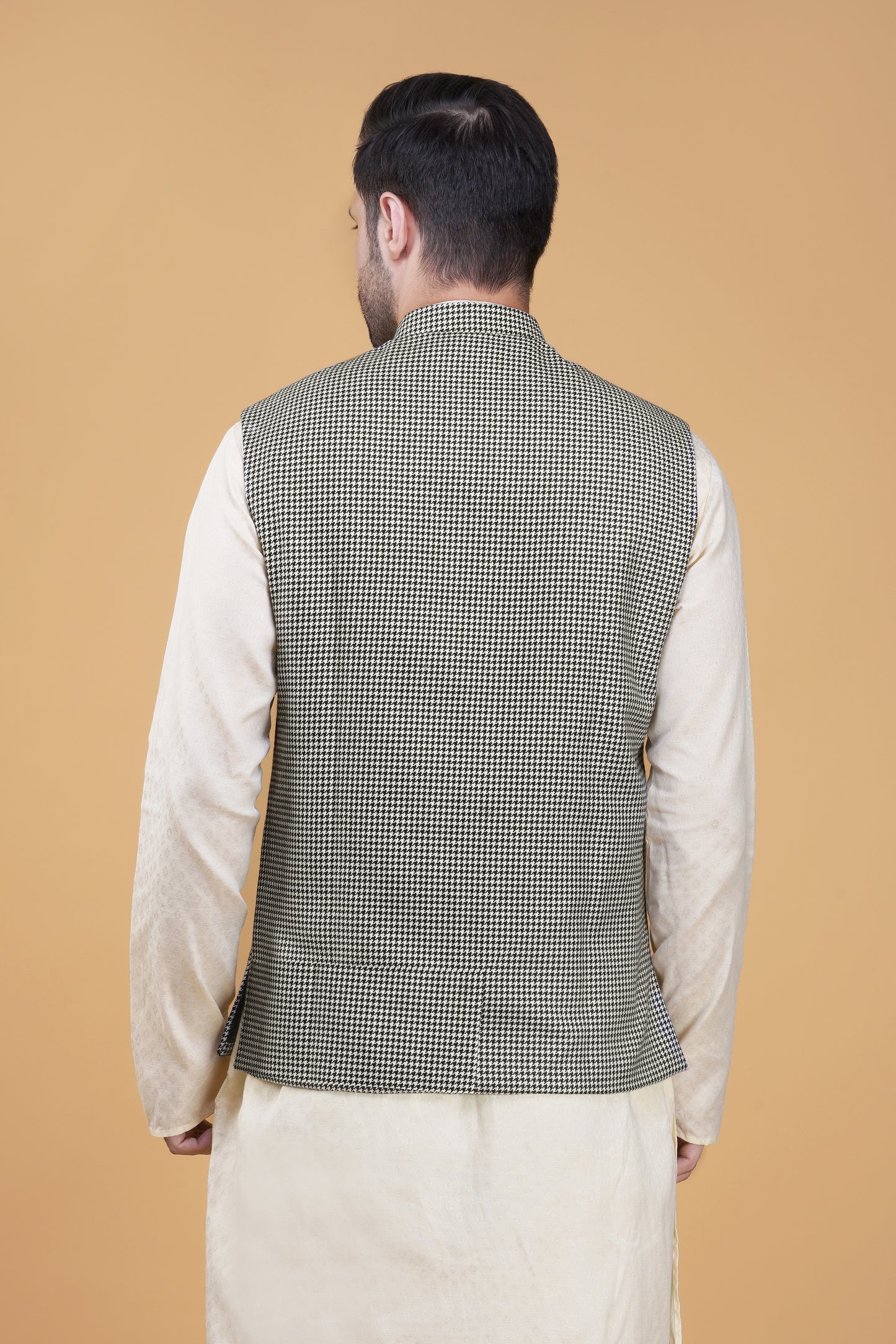 Vastraa Fusion Men's Traditional Woolen Nehru Jacket Modi Waistcoat