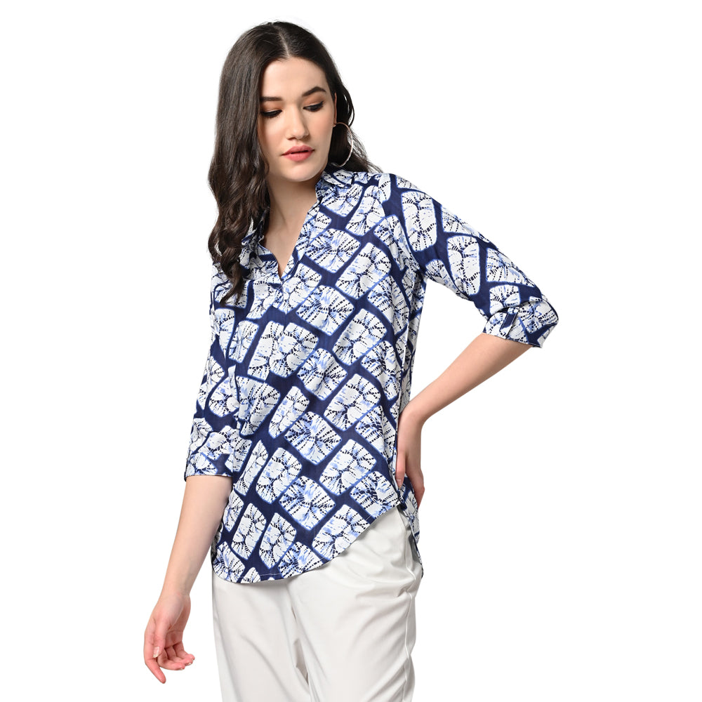 Vastraa Fusion Women's Rayon Festival and Regular Wear Printed Tops