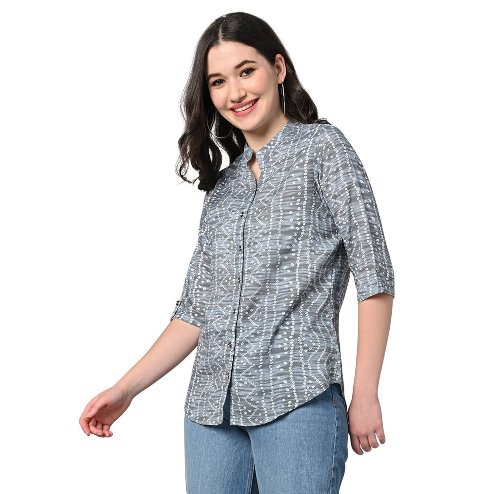 Women's Rayon Festival and Regular Wear Bandhani Tops