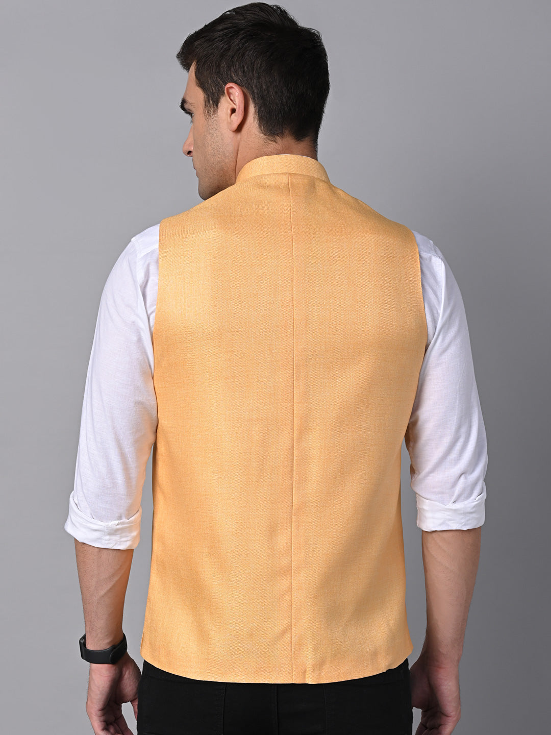 Vastraa Fusion Men's Indian Traditional Cotton Nehru Jacket/Waistcoat