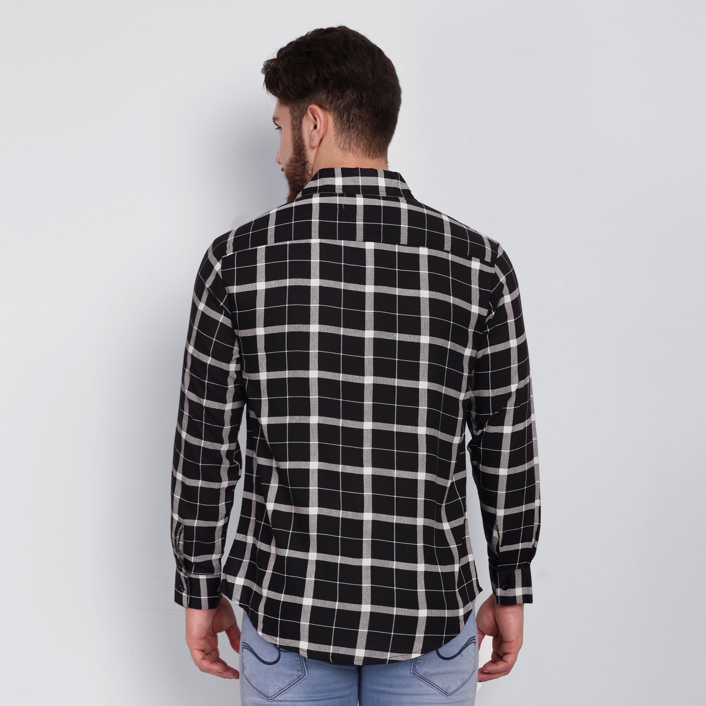 Vastraa Fusion Men's Rayon Checkered Shirt