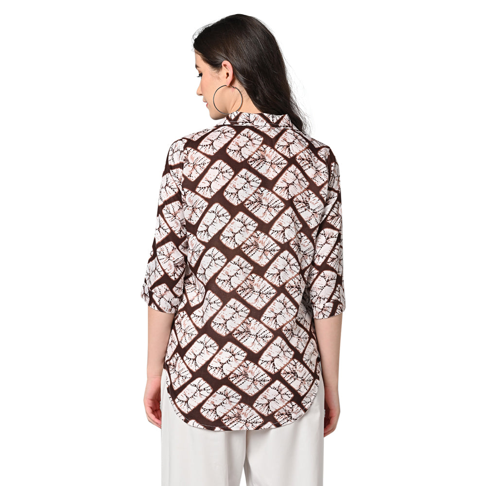 Vastraa Fusion Women's Rayon Festival and Regular Wear Printed Tops