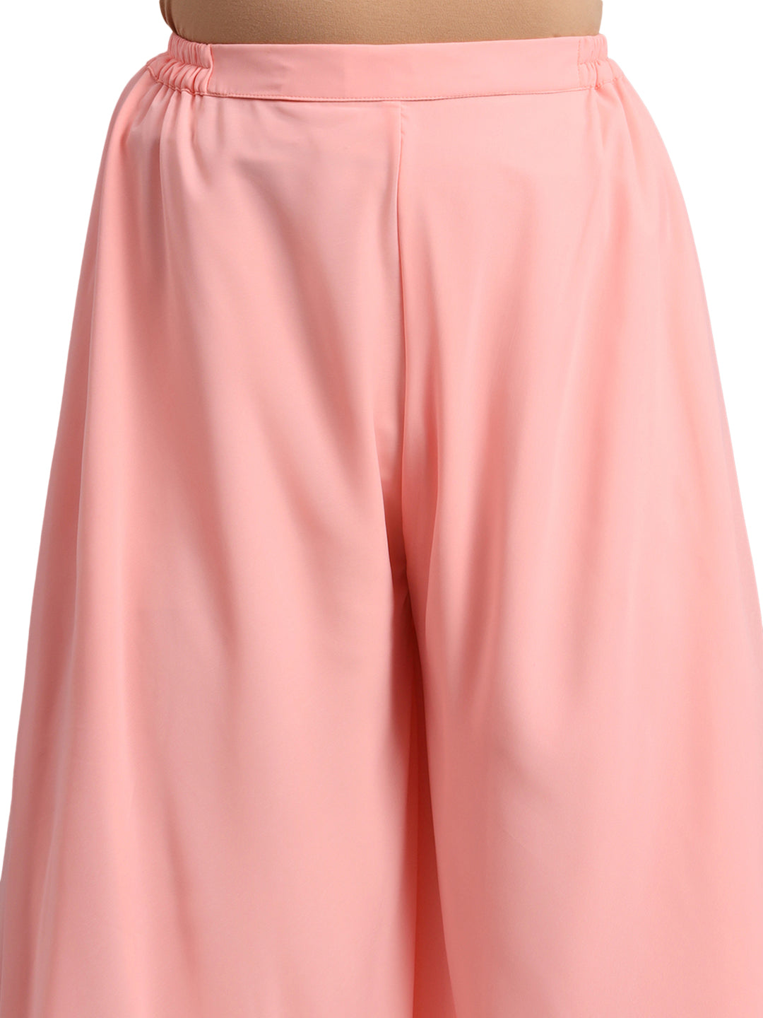 Vastraa Fusion Wide Fit Stylish Georgette Fabric Sharara Bottoms for Women's