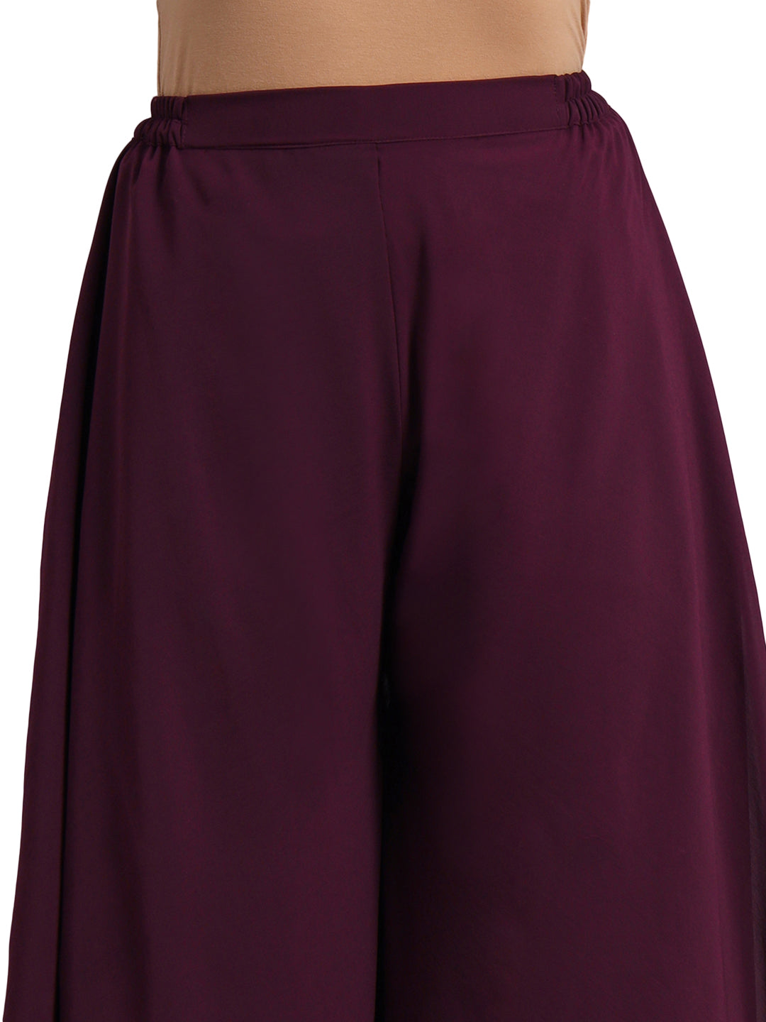 Vastraa Fusion Wide Fit Stylish Georgette Fabric Sharara Bottoms for Women's