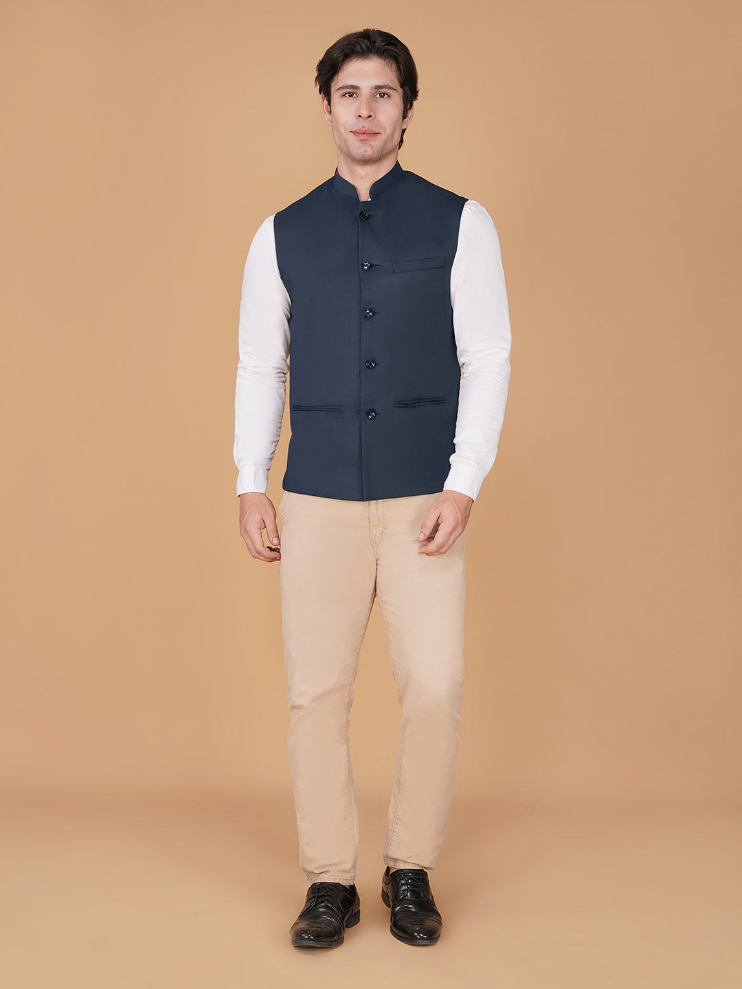 Vastraa Fusion Bandi Modi Koti, Nehru Jacket for Men, Cotton Waistcoat for All Occasion: Diwali, Wedding, Ethnic, Office Party, Formal & casual Look
