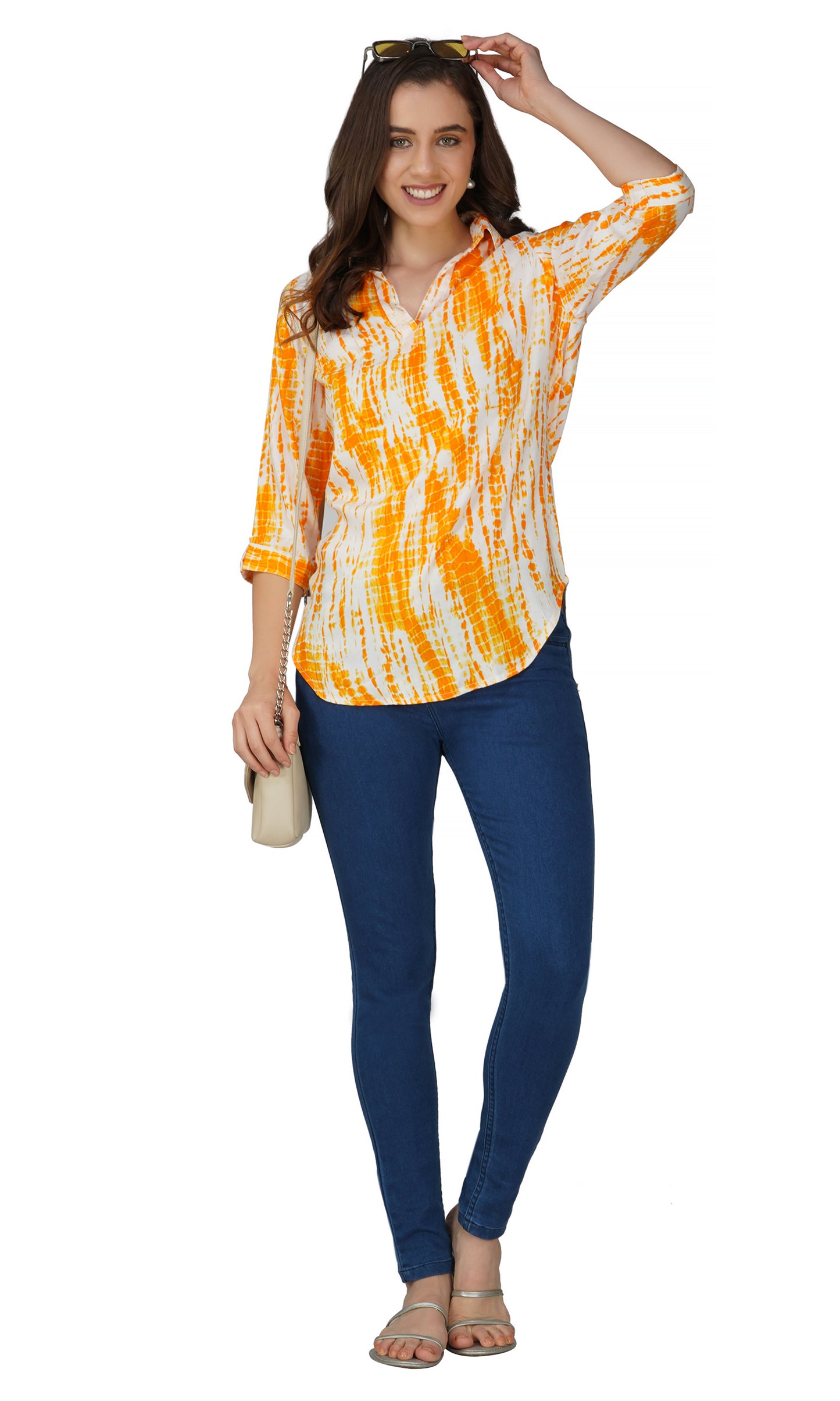 Vastraa Fusion Women's Rayon Festival and Regular Wear Printed Tops