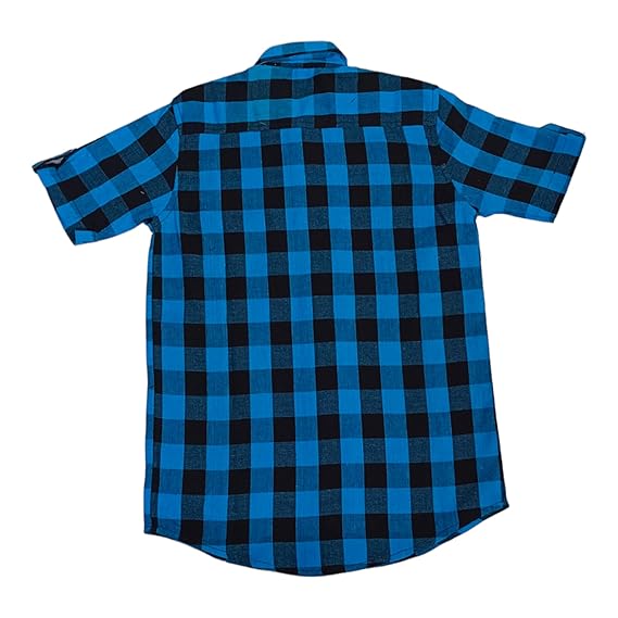 Vastraa Fusion Kid's Pure Cotton Check Shirt Spread Collar, Full Sleeves, Button Shirt Casual Wear for kid's