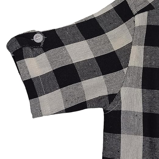 Vastraa Fusion Ikat Print Pure Cotton Spread Collar, Helf Sleeves, Button Shirt Casual Wear For Kid's