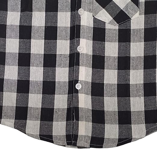 Vastraa Fusion Ikat Print Pure Cotton Spread Collar, Helf Sleeves, Button Shirt Casual Wear For Kid's