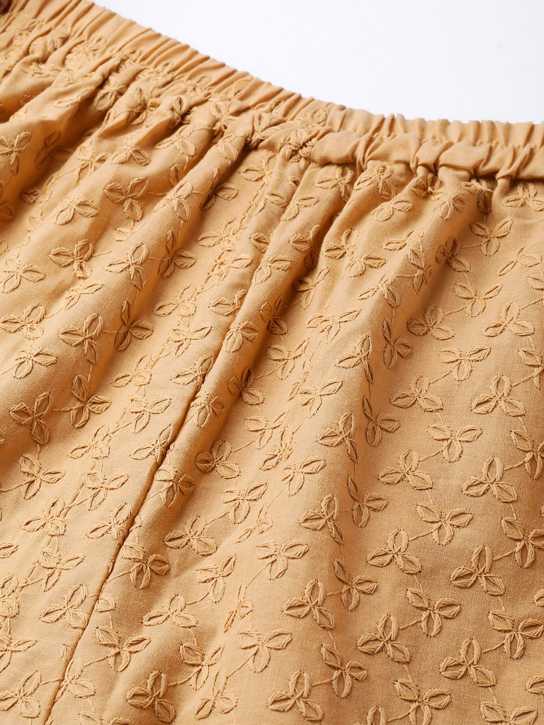 Vastraa Fusion Women's Regular Fit Cotton Chikan Palazzo