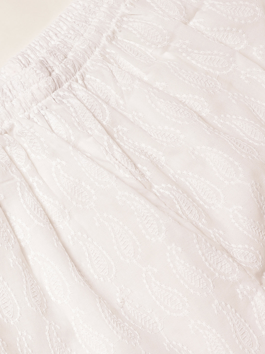 Vastraa Fusion Women's Regular Fit Cotton Chikan Palazzo