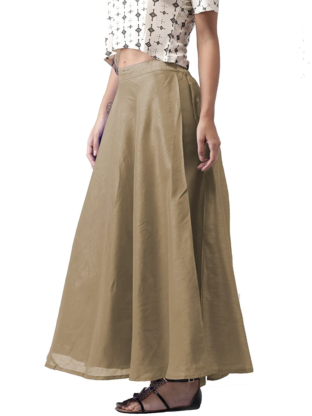 Vastraa Fusion Skirt Urban - Full Length - Chanderi sKIRT