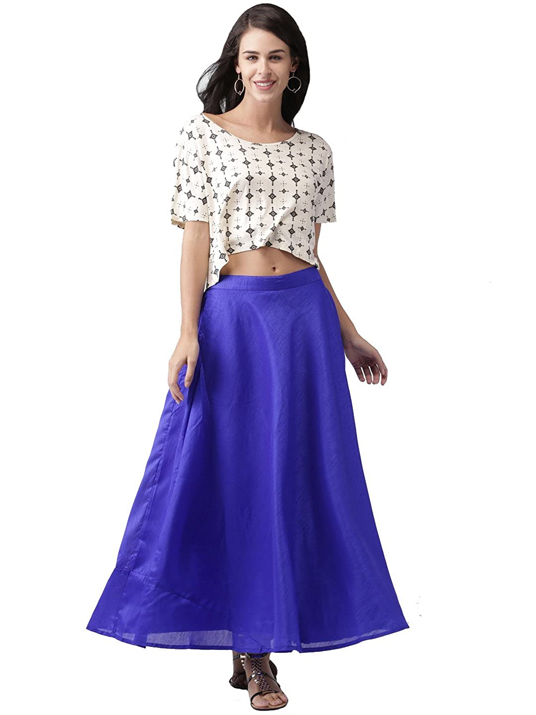 Vastraa Fusion Skirt Urban - Full Length - Chanderi sKIRT