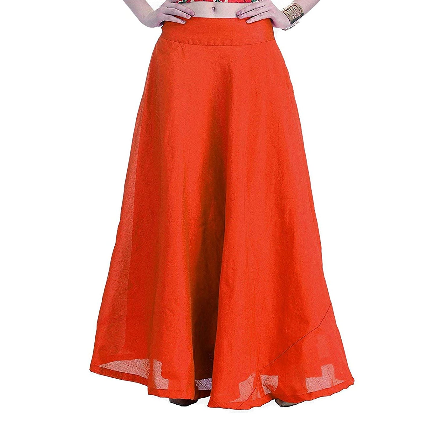 Vastraa Fusion Skirt Urban - Full Length - Chanderi sKIRT