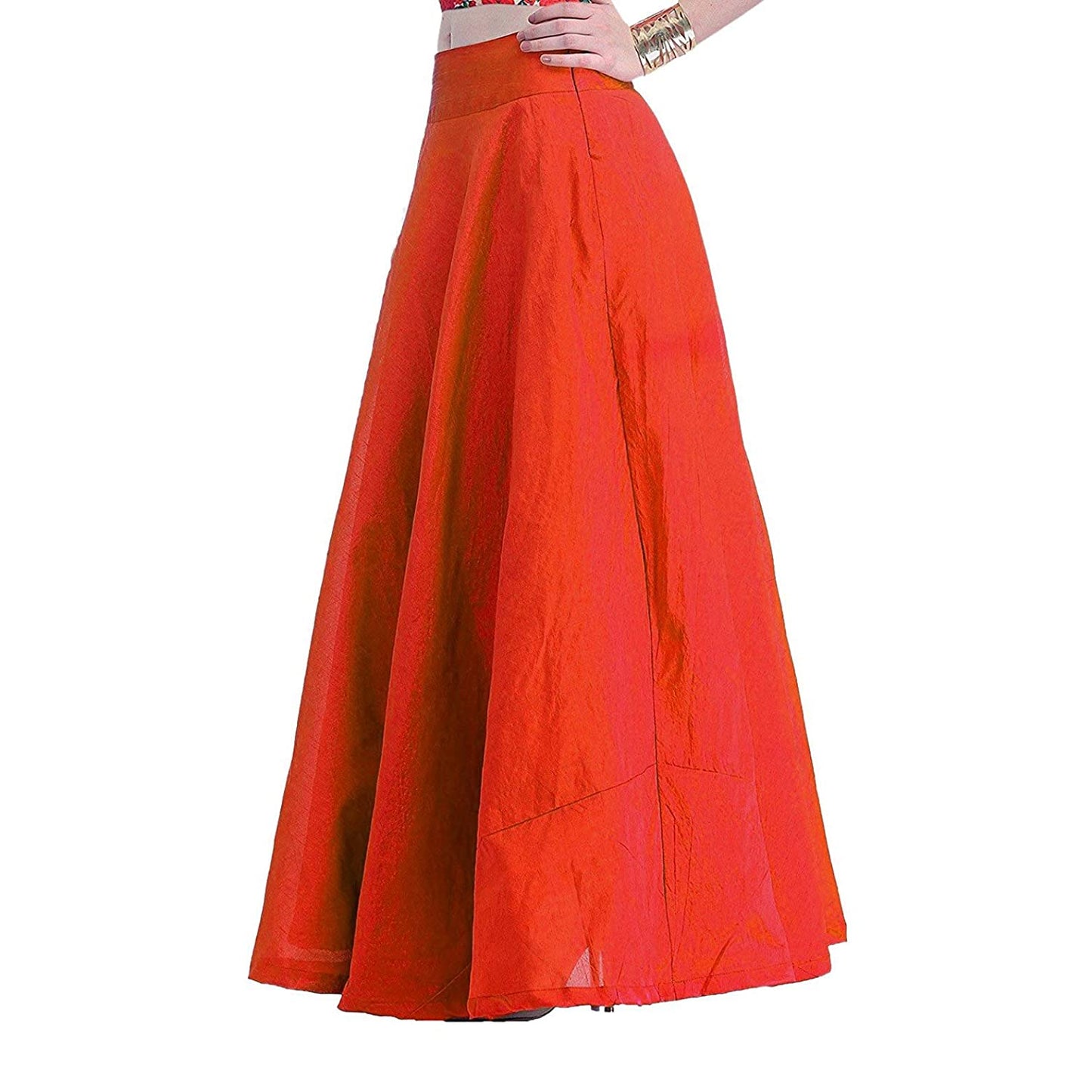 Vastraa Fusion Skirt Urban - Full Length - Chanderi sKIRT