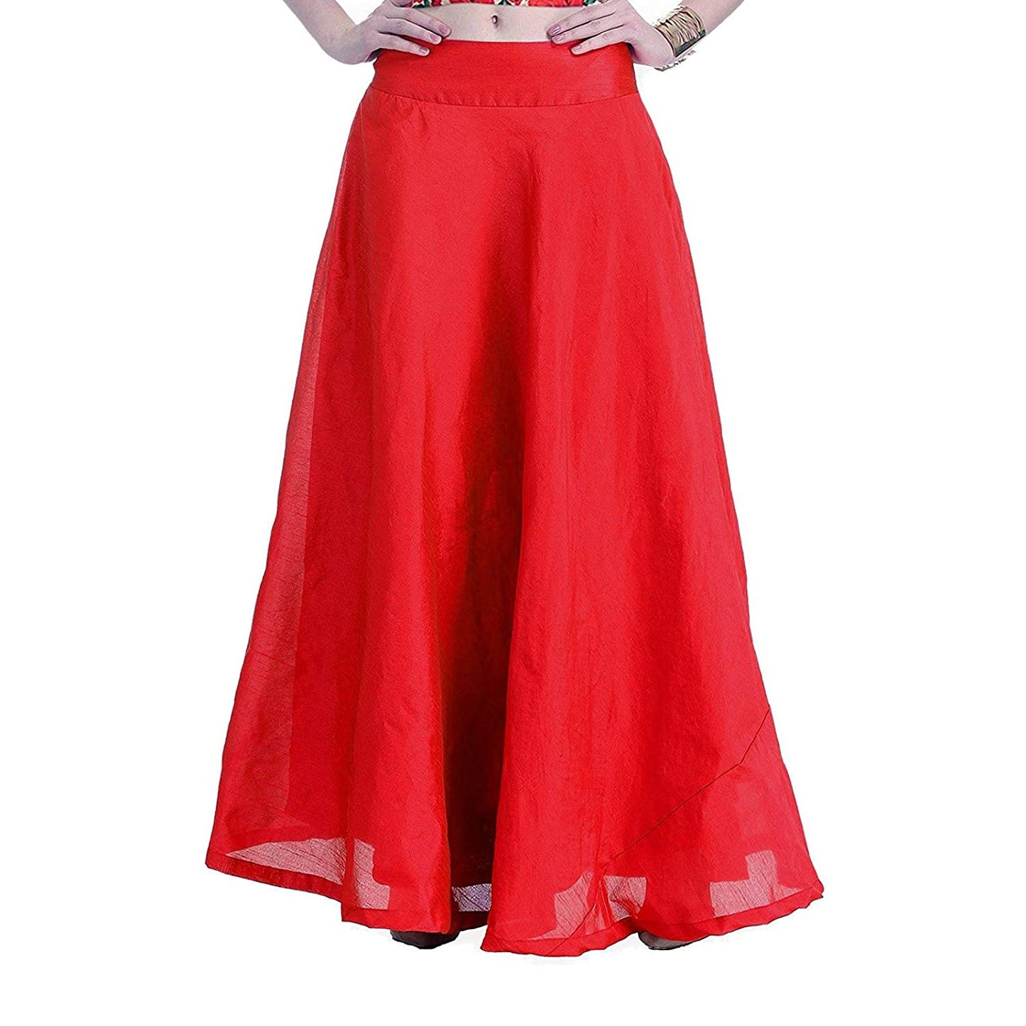 Vastraa Fusion Skirt Urban - Full Length - Chanderi sKIRT