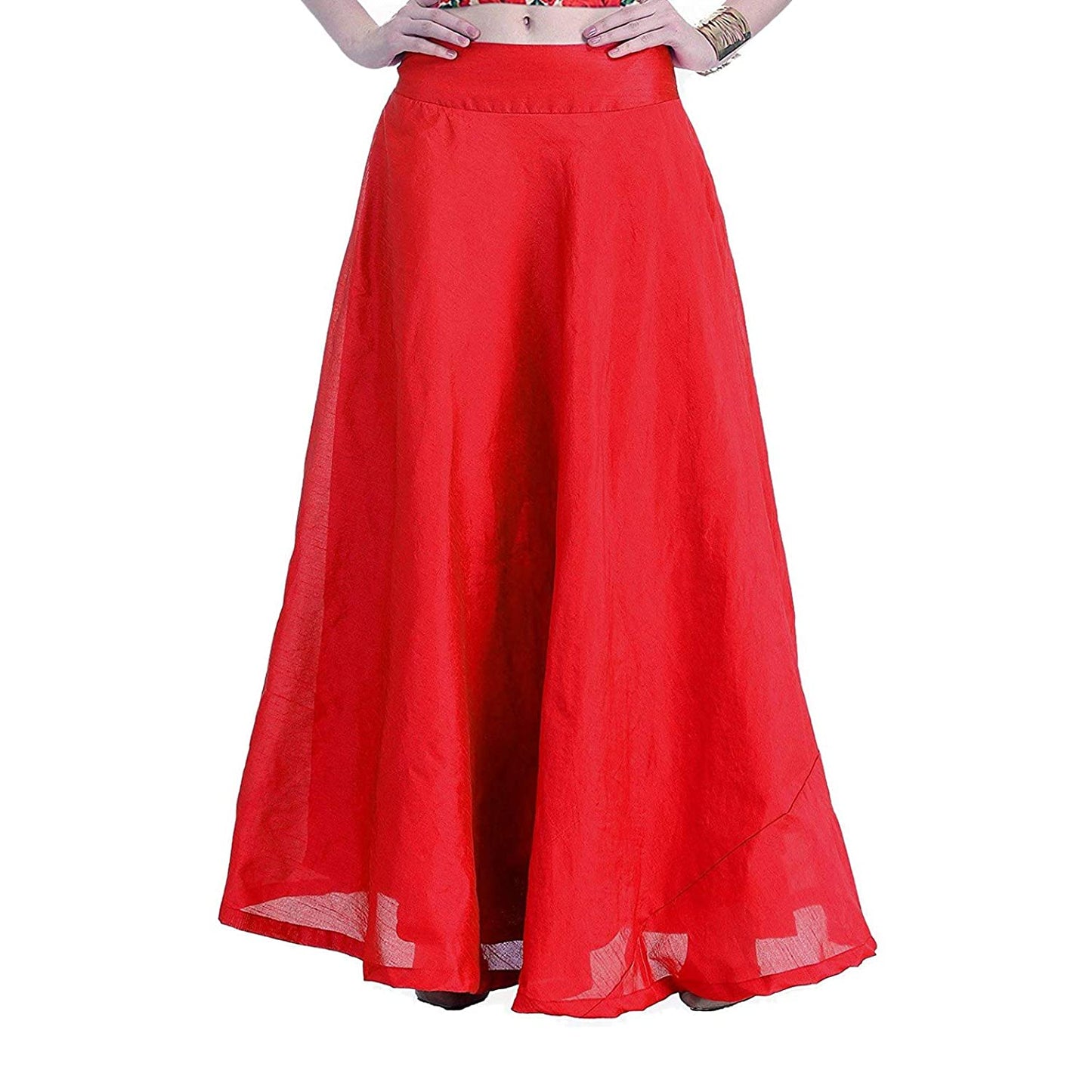 Vastraa Fusion Skirt Urban - Full Length - Chanderi Skirt