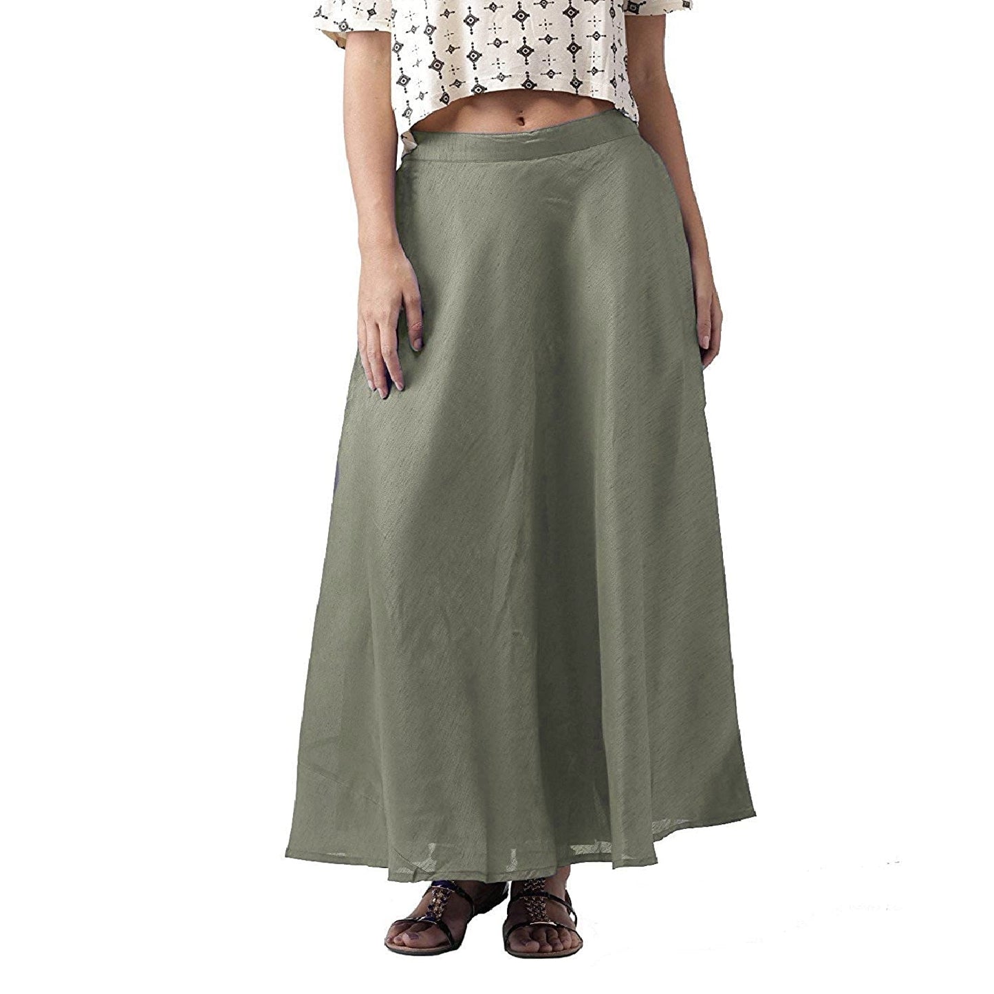 Vastraa Fusion Skirt Urban - Full Length - Chanderi sKIRT