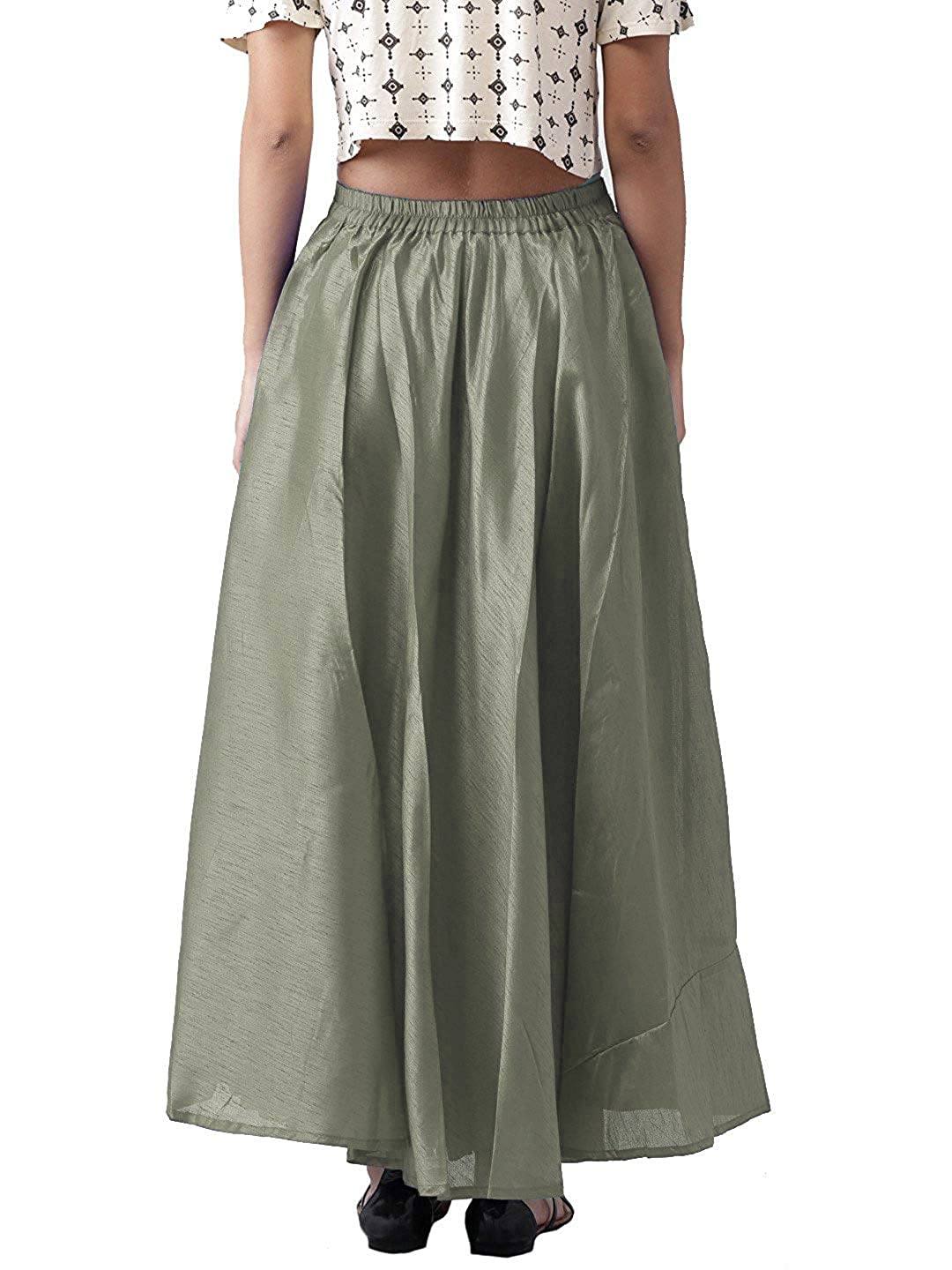 Vastraa Fusion Skirt Urban - Full Length - Chanderi sKIRT