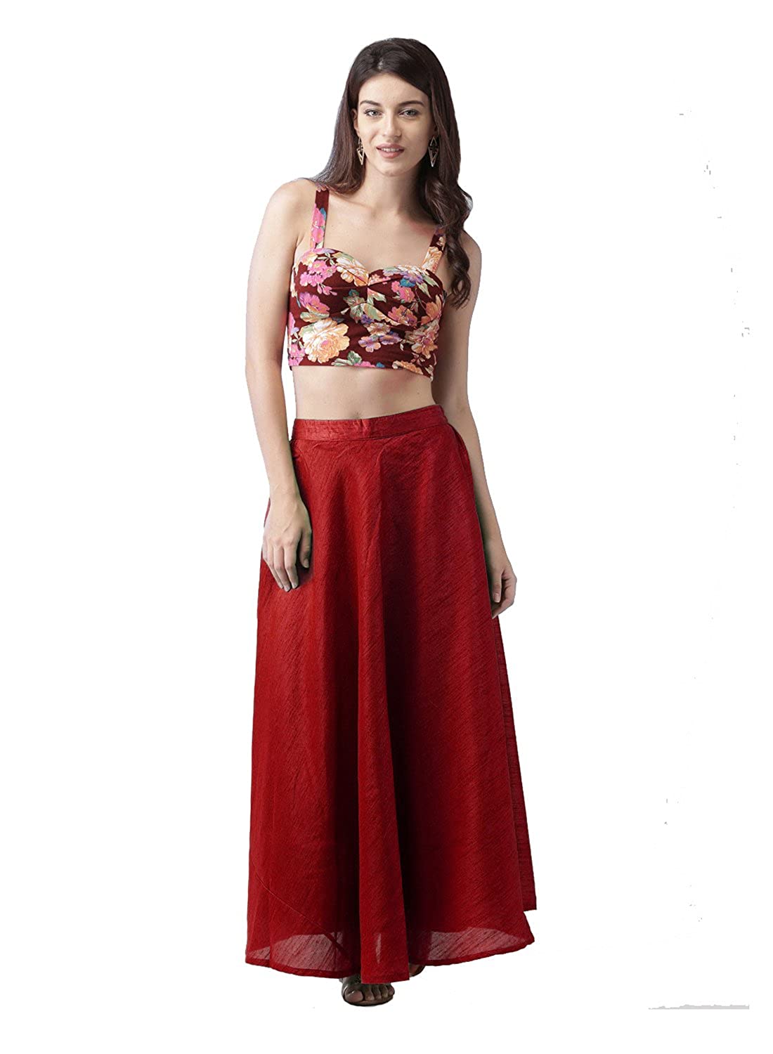 Vastraa Fusion Skirt Urban - Full Length - Chanderi sKIRT