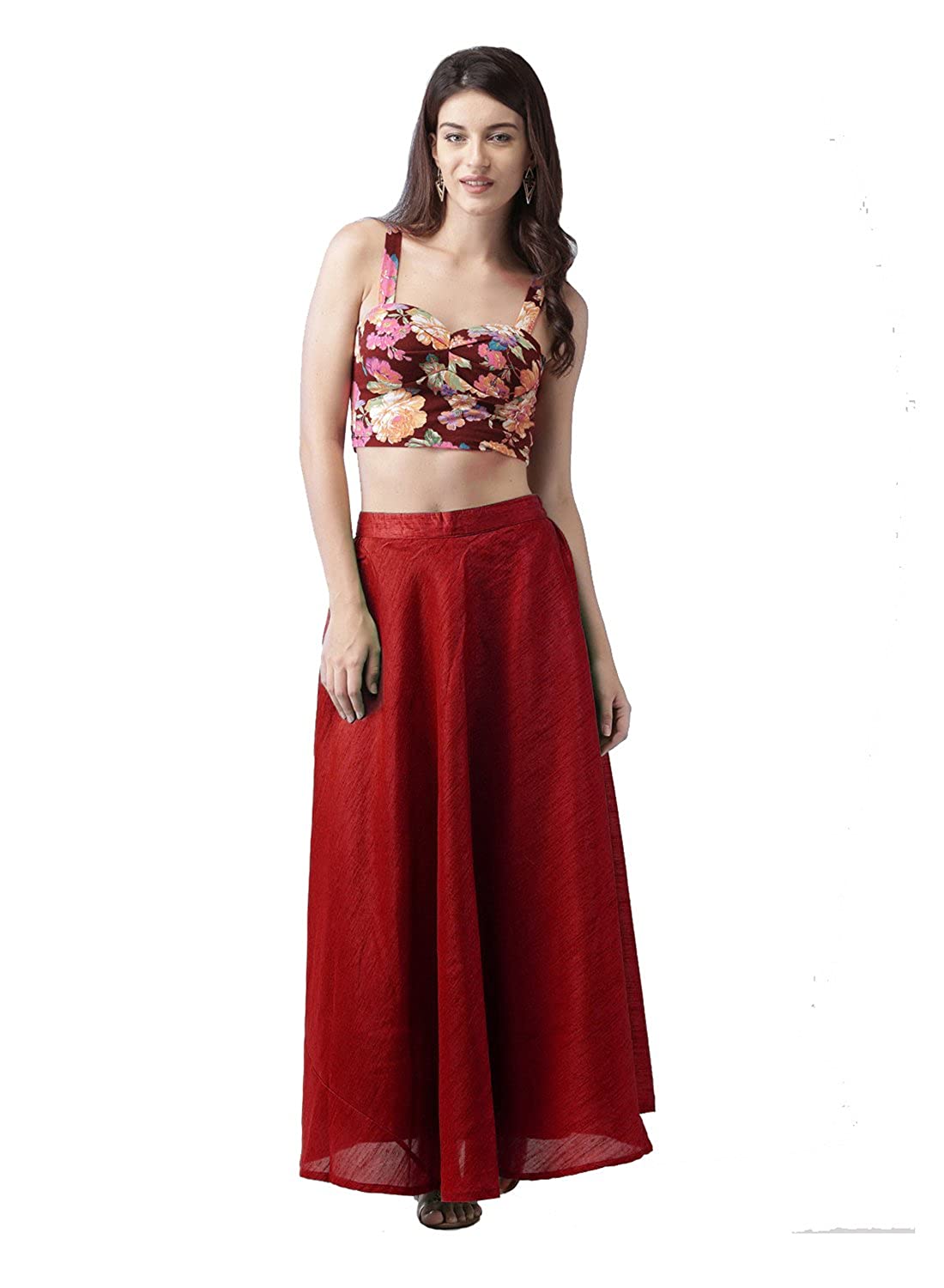 Vastraa Fusion Skirt Urban - Full Length - Chanderi Skirt