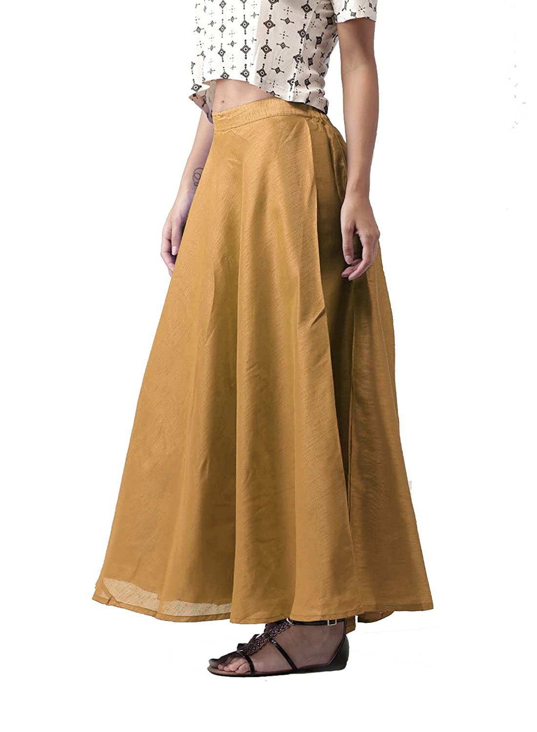 Vastraa Fusion Skirt Urban - Full Length - Chanderi sKIRT